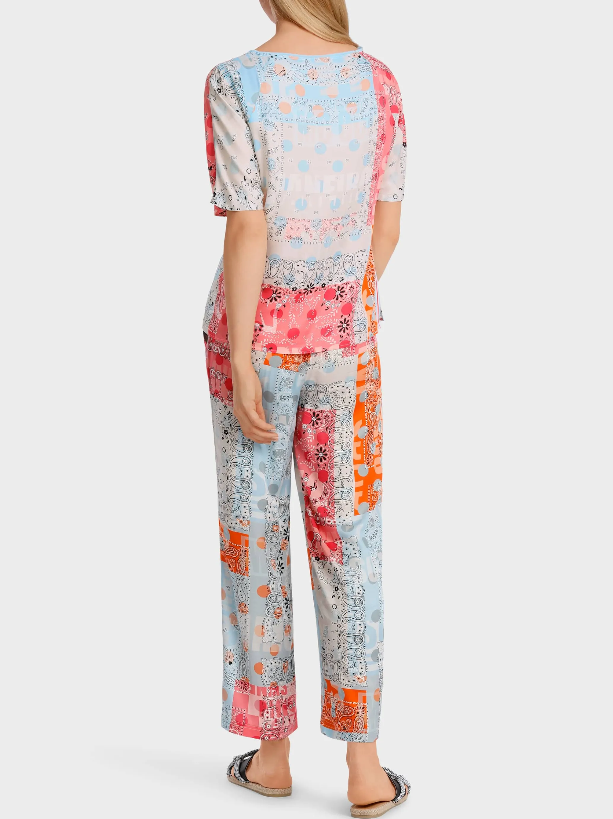 BEDRUCKTE BLUSE "RETHINK TOGETHER"-Marc Cain Sale