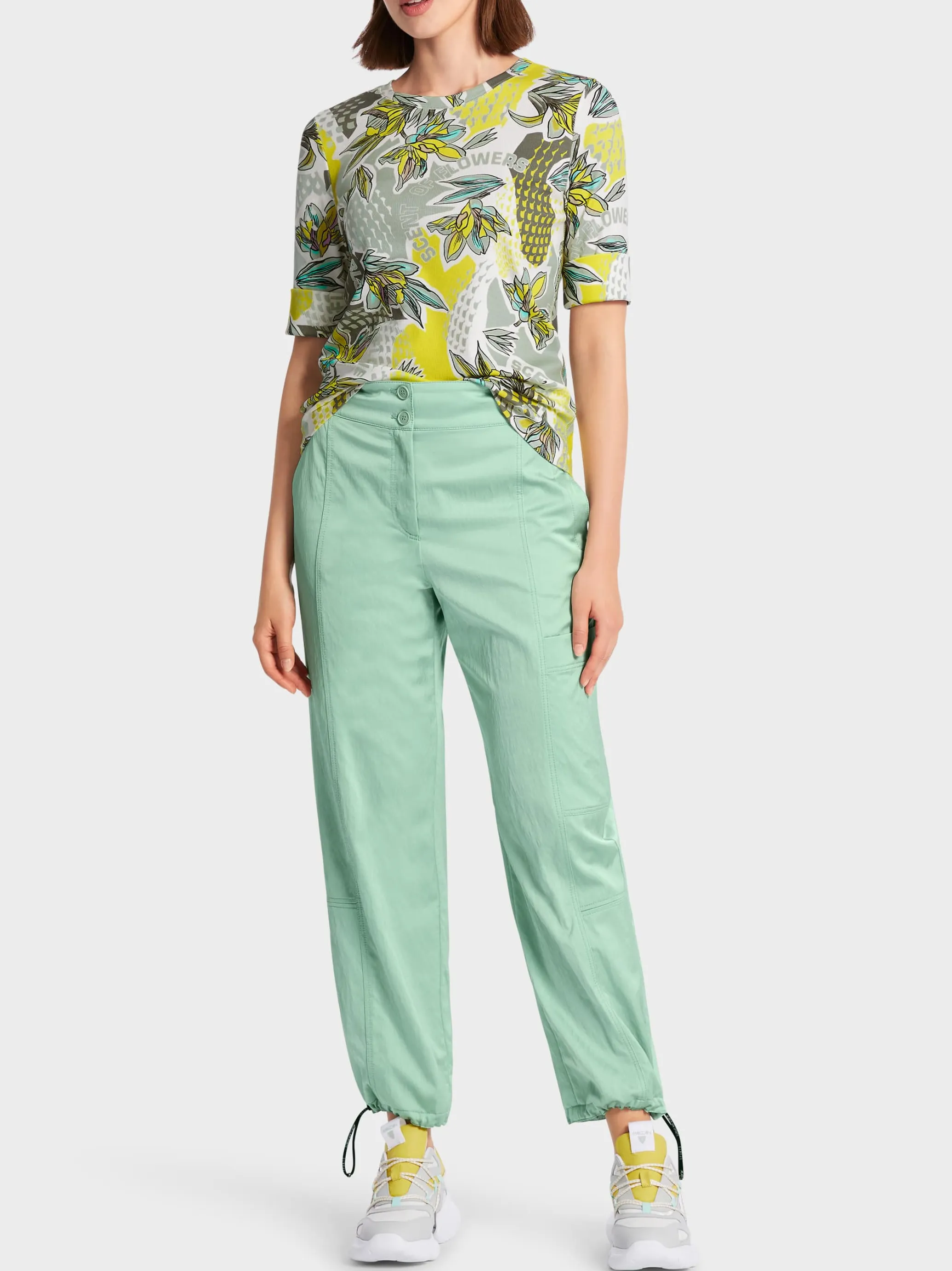 BEDRUCKTES T-SHIRT MIT 3/4-ÄRMEL-Marc Cain Discount