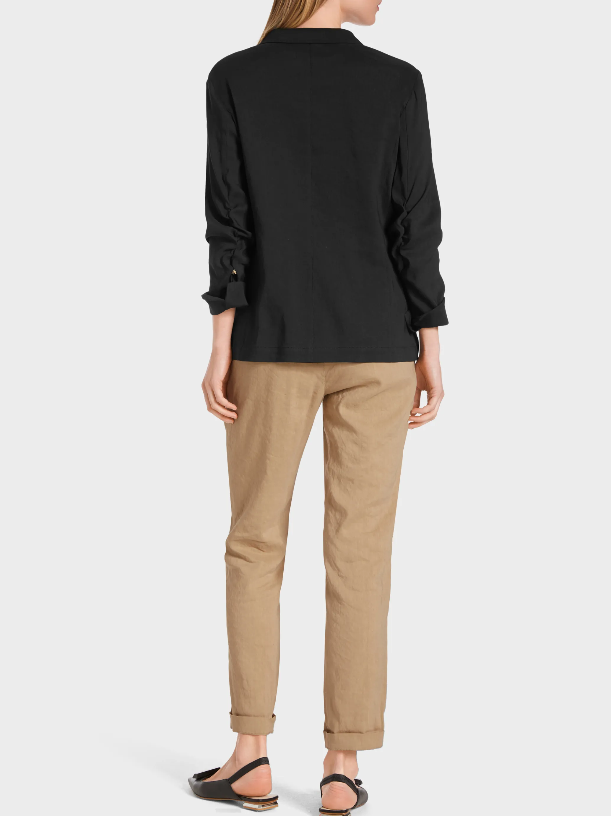 BLAZER AUS LEINEN-VISKOSE-MIX-Marc Cain Flash Sale