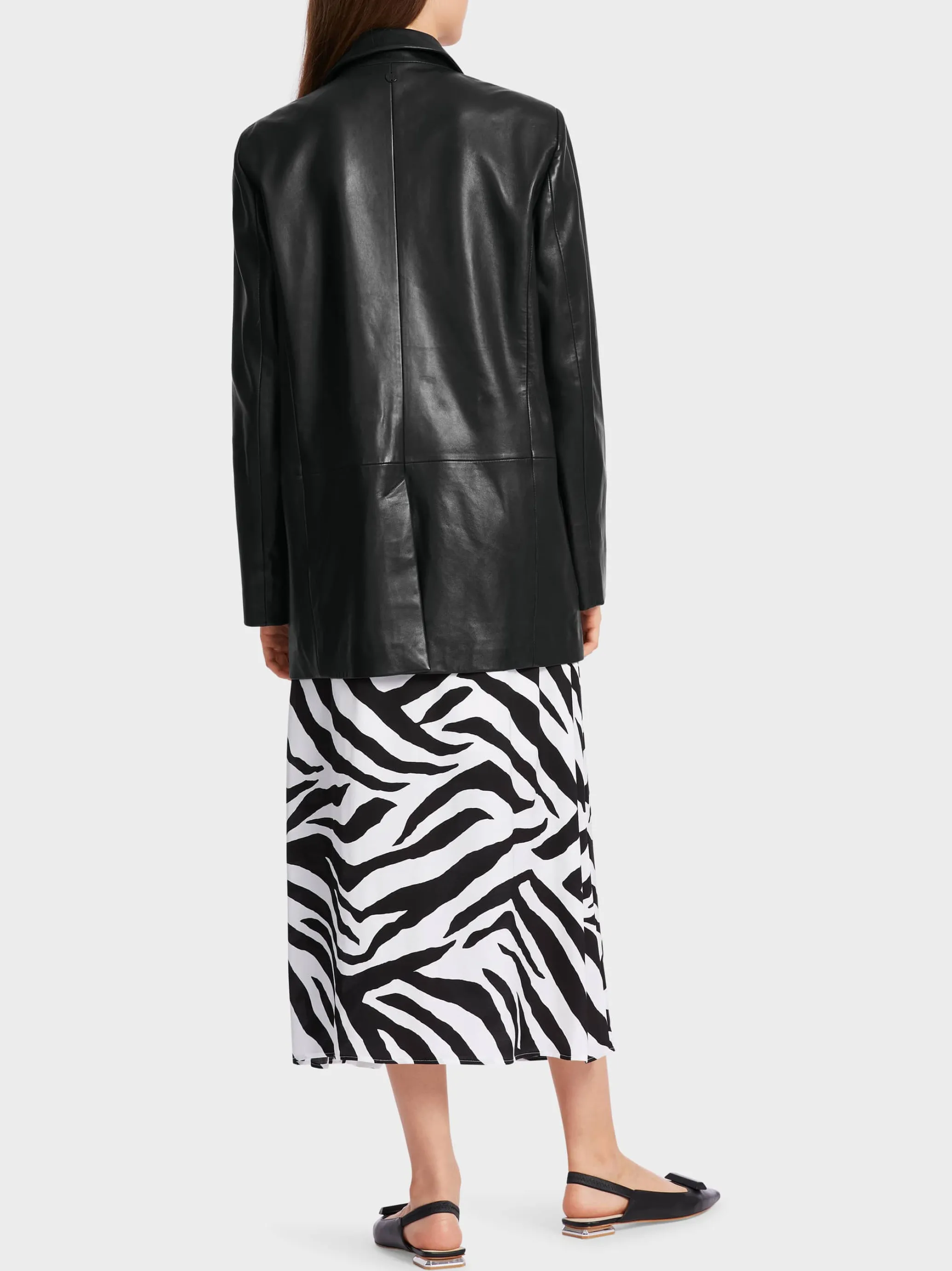 BLAZER AUS WEICHEM LEDER-Marc Cain Outlet