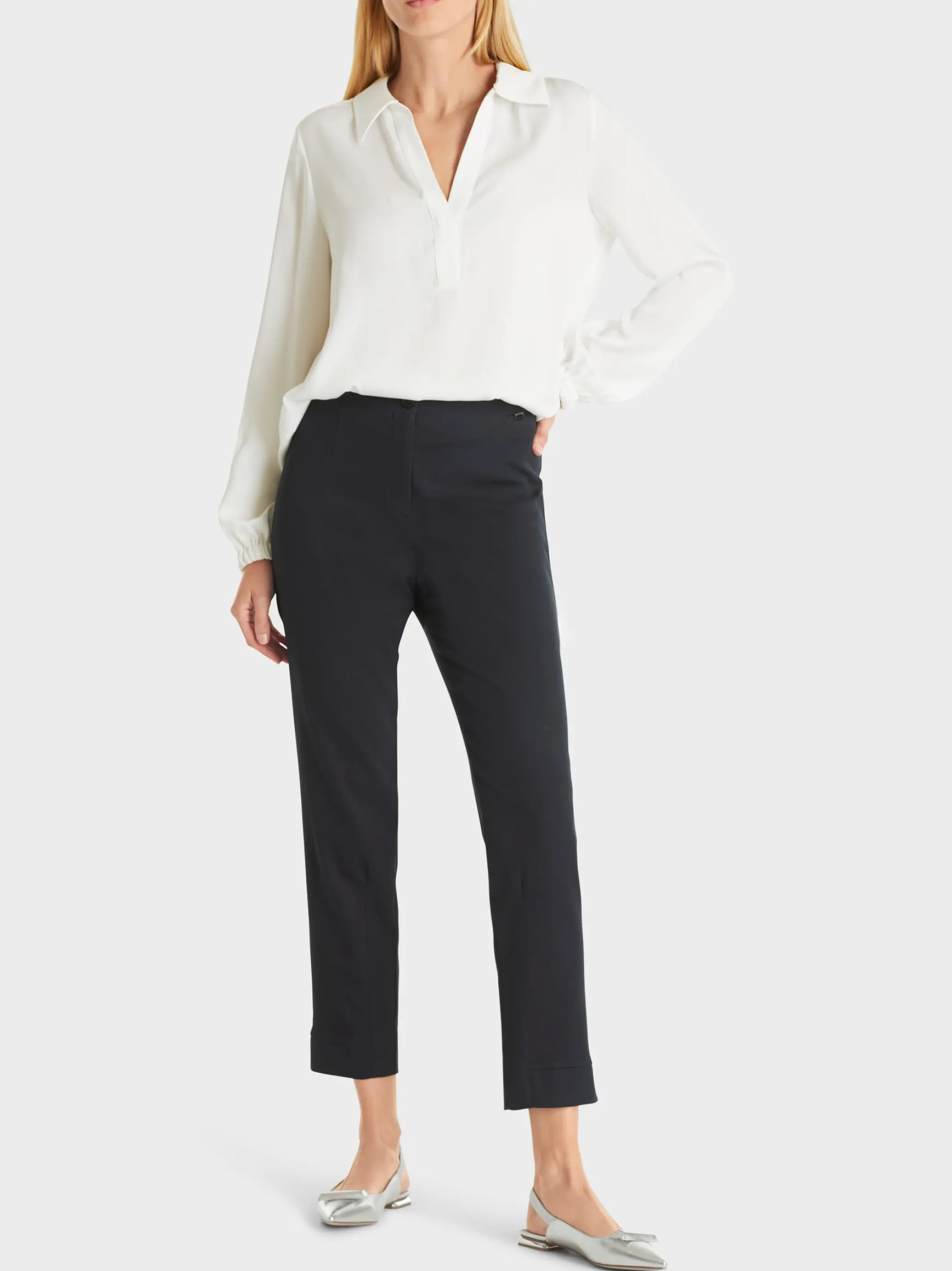 BLUSE IM POLO-STIL-Marc Cain Flash Sale
