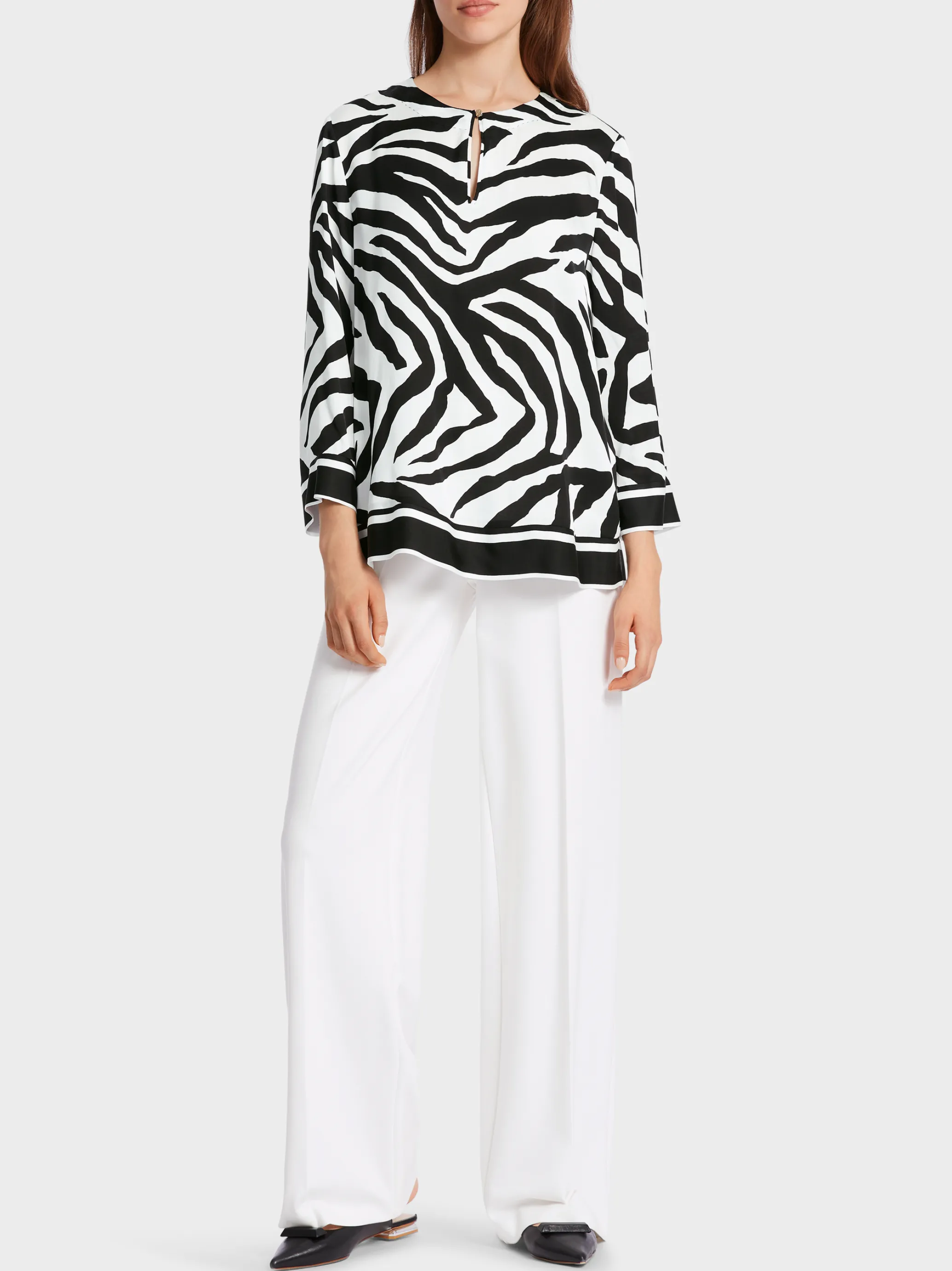 BLUSE IM ZEBRA-PRINT-Marc Cain Store