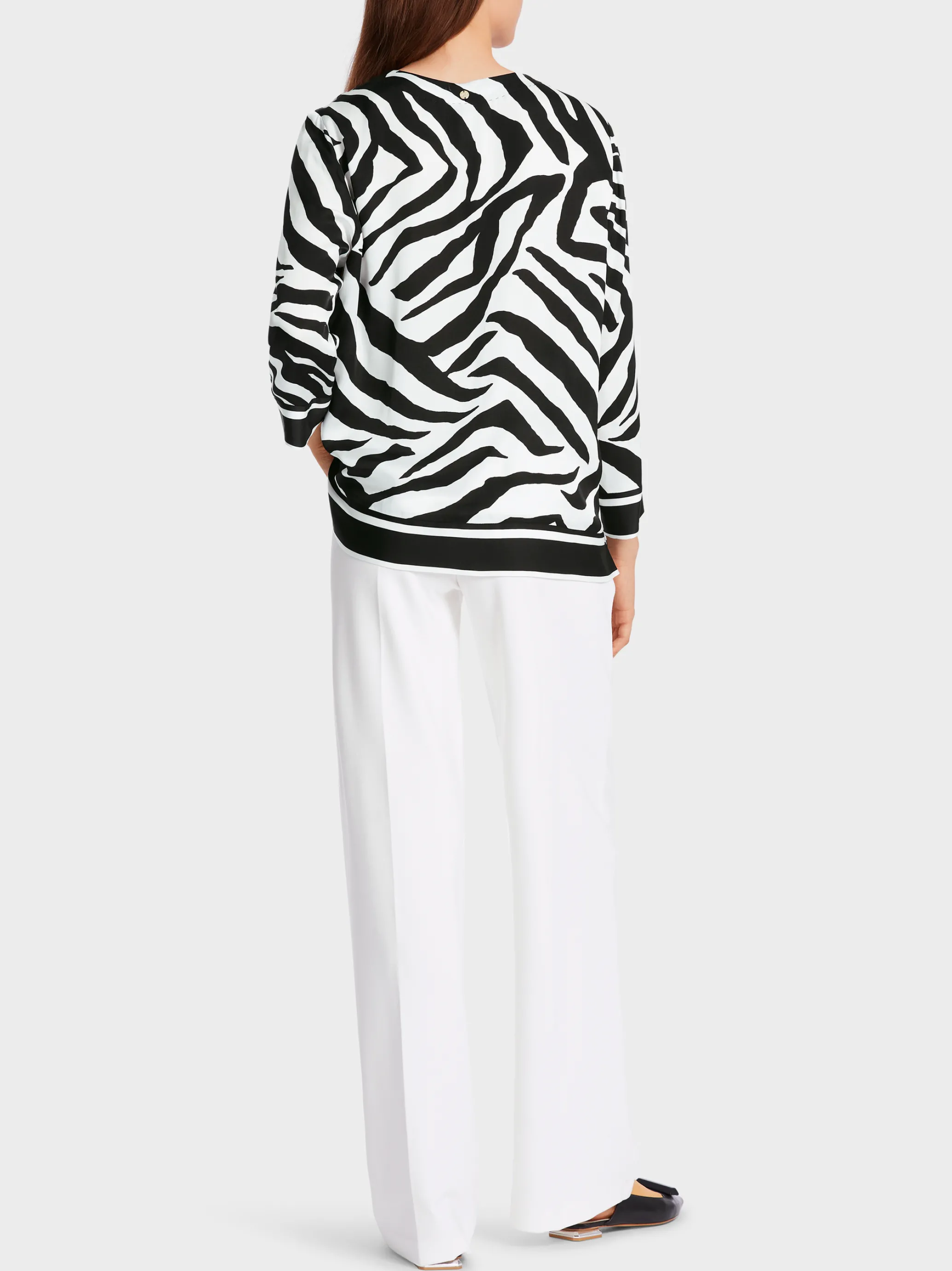 BLUSE IM ZEBRA-PRINT-Marc Cain Store