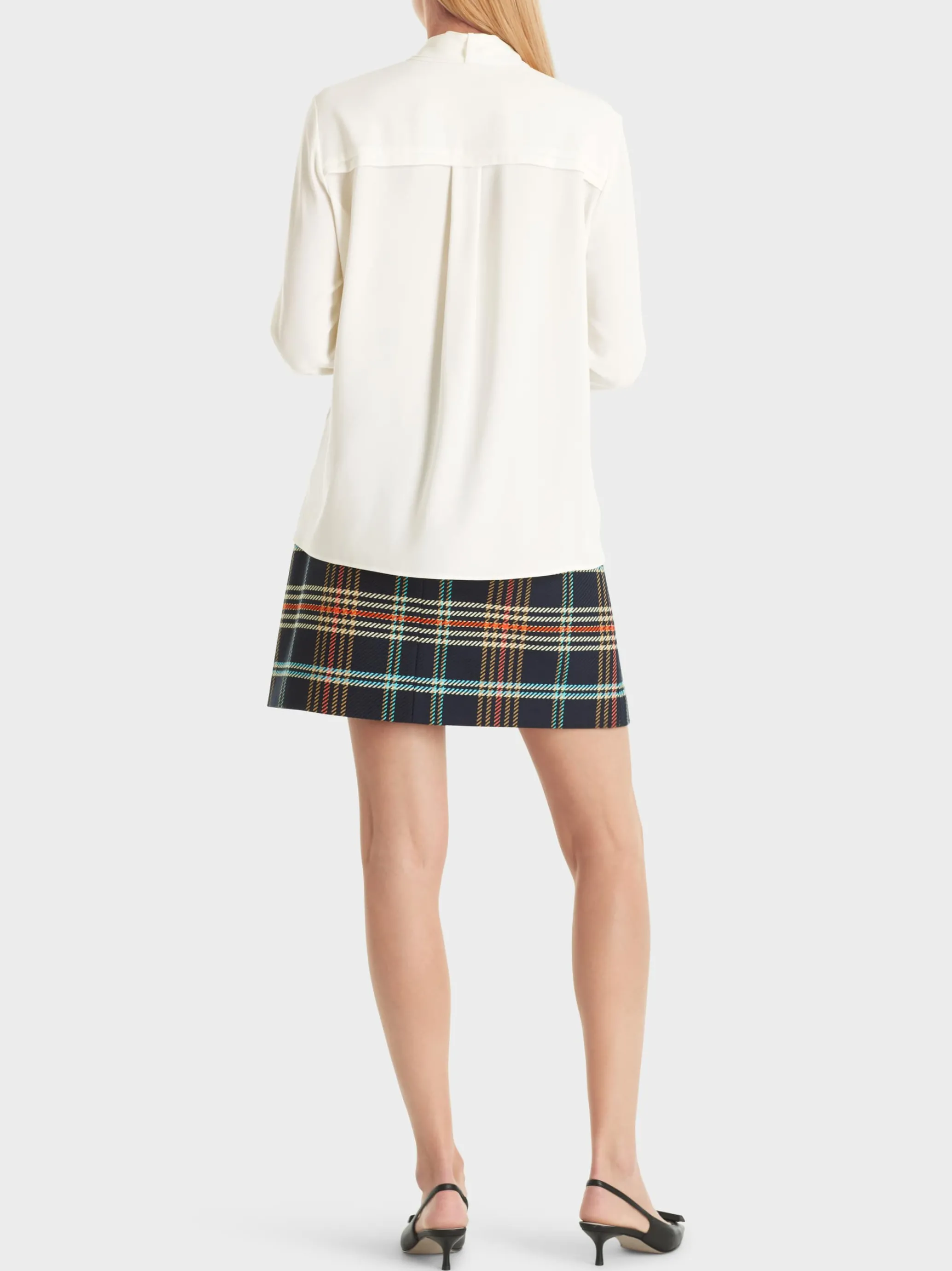 BLUSE MIT STEHKRAGEN UND SCHLUPPE-Marc Cain Shop