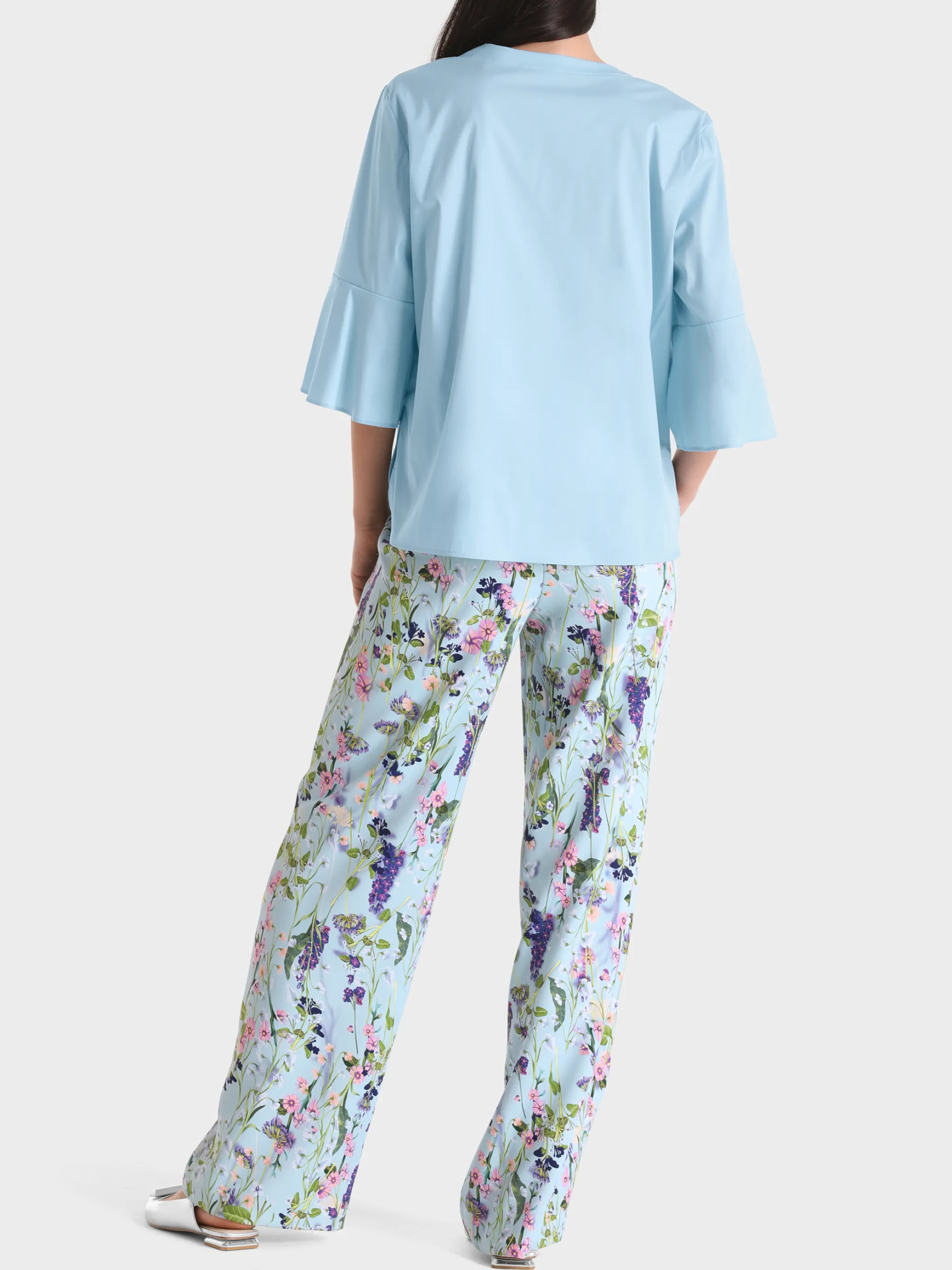 BLUSE MIT VOLANTÄRMEL-Marc Cain Sale