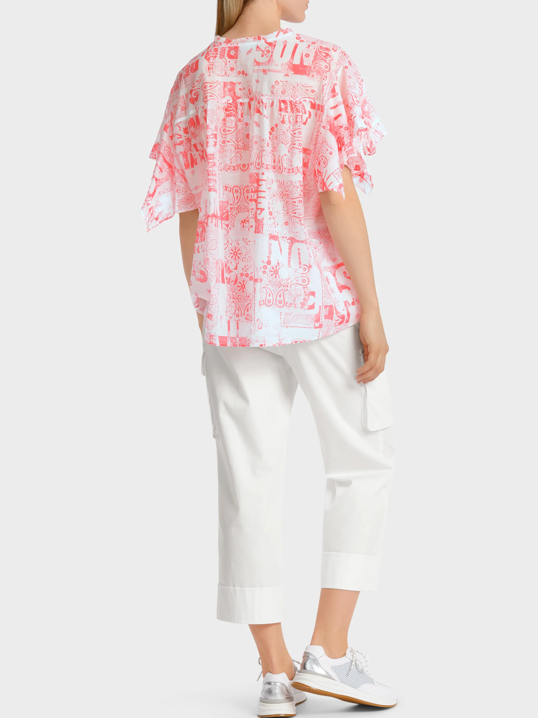 BLUSE MIT VOLANTÄRMELN-Marc Cain Hot