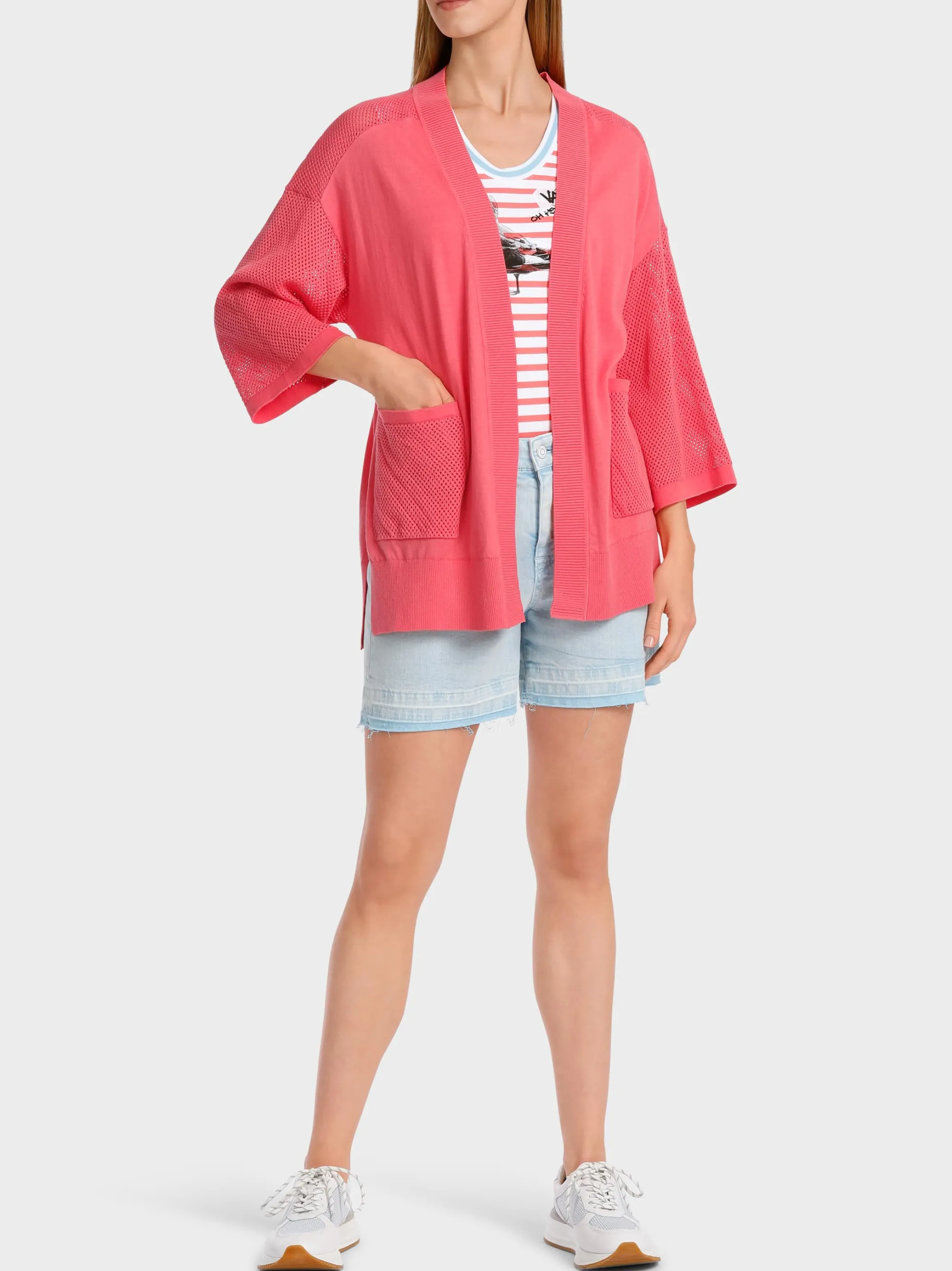 CARDIGAN MIT LOCHINSERT-Marc Cain Fashion