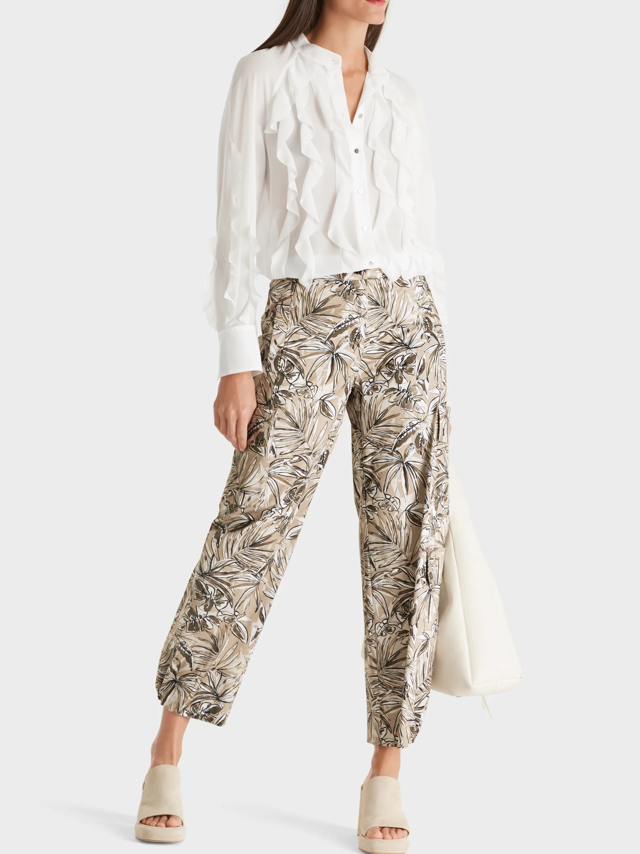CARGOHOSE RENTON MIT FLORALEM PRINT-Marc Cain Best