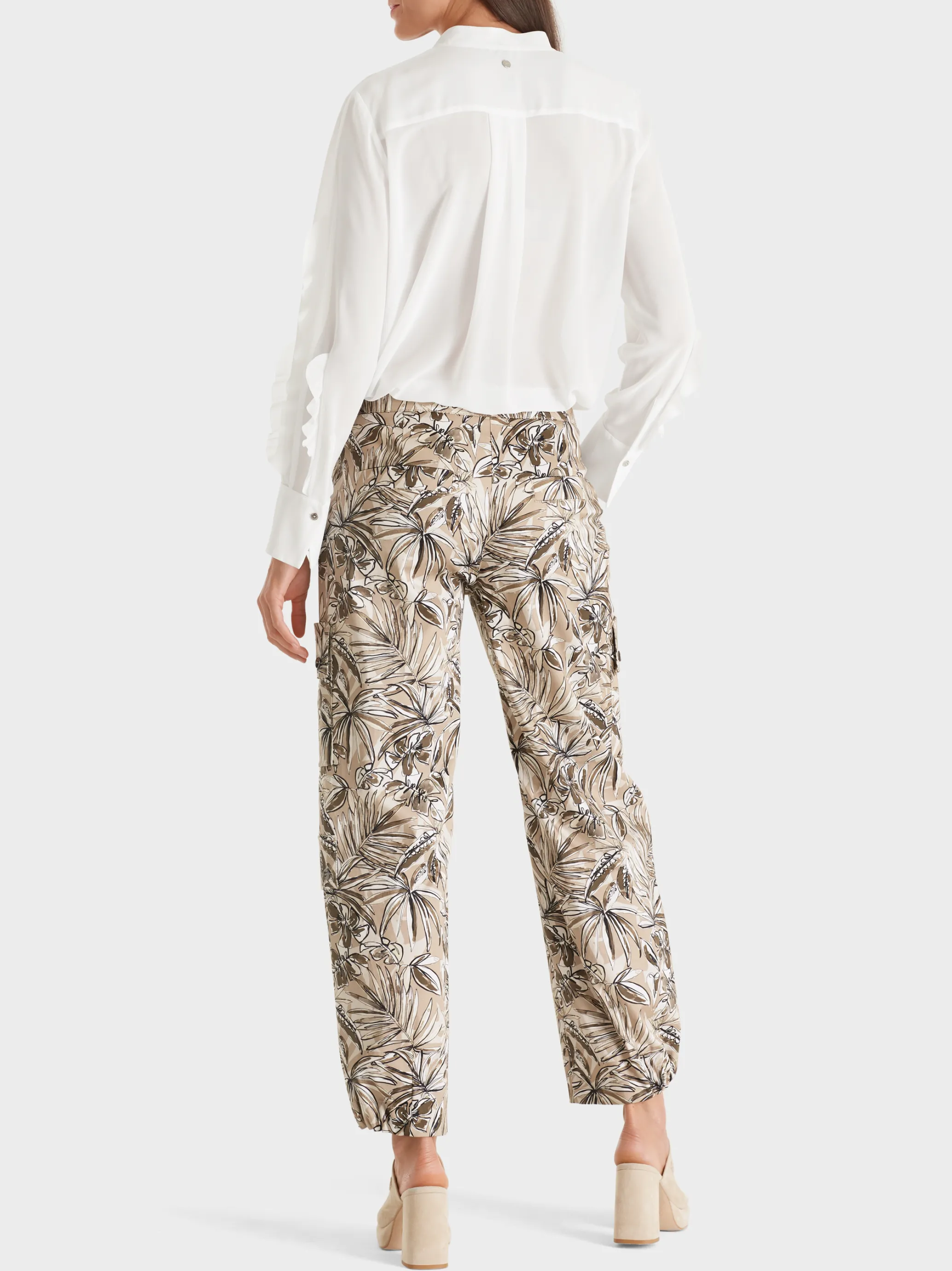CARGOHOSE RENTON MIT FLORALEM PRINT-Marc Cain Best