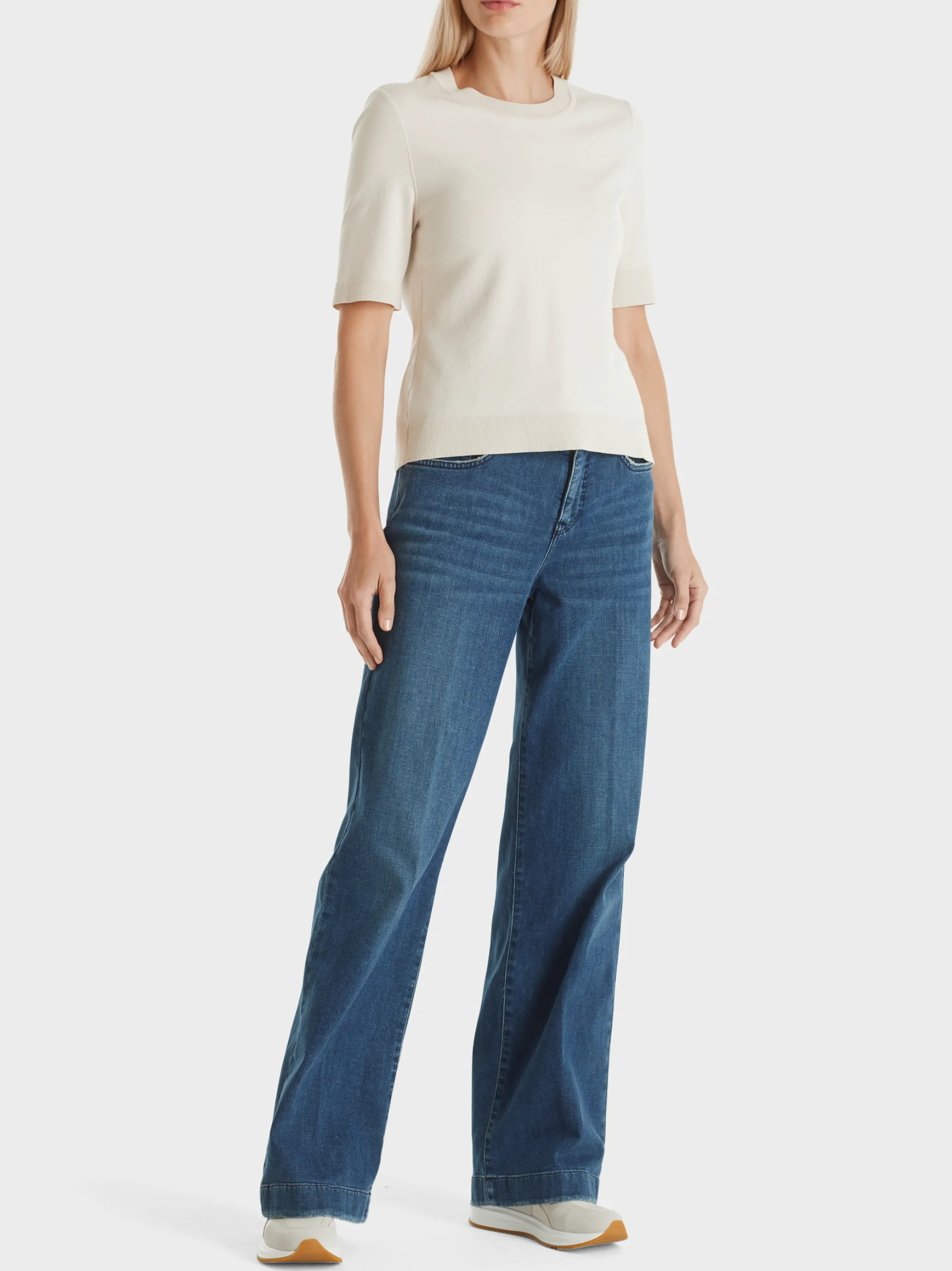 CREW-NECK-PULLI "RETHINK TOGETHER"-Marc Cain Best
