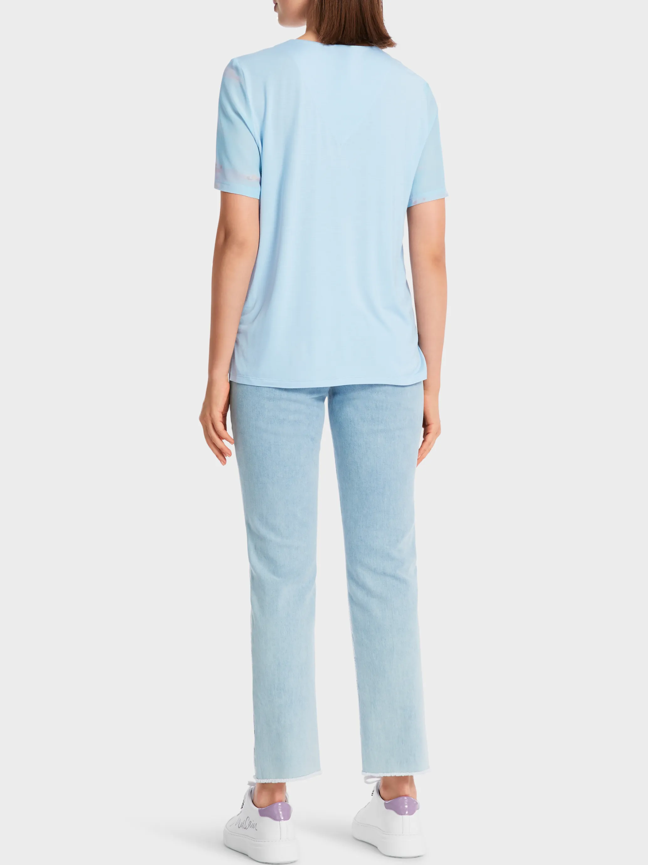 EDEL GLÄNZENDES BLUSENSHIRT MIT SEIDE-Marc Cain Sale