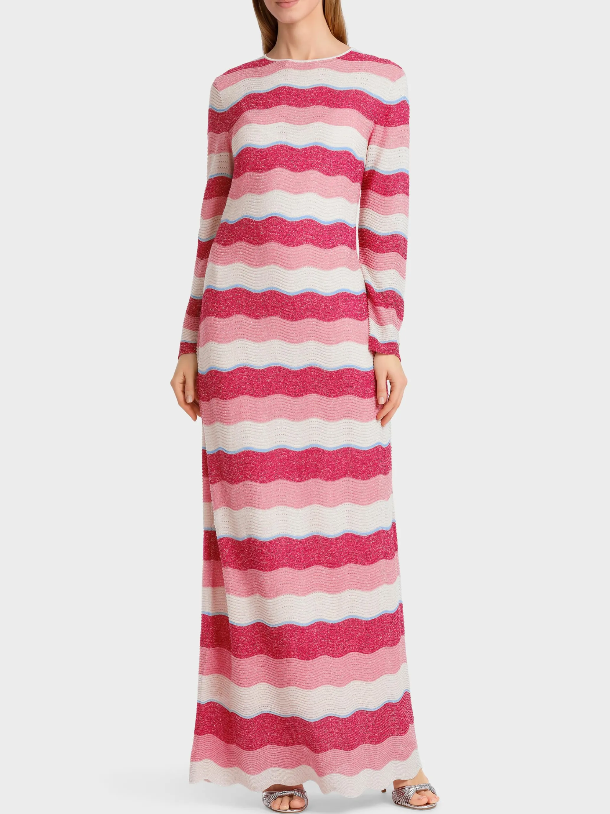 FEINSTRICKKLEID IM WELLENMUSTER-Marc Cain Fashion