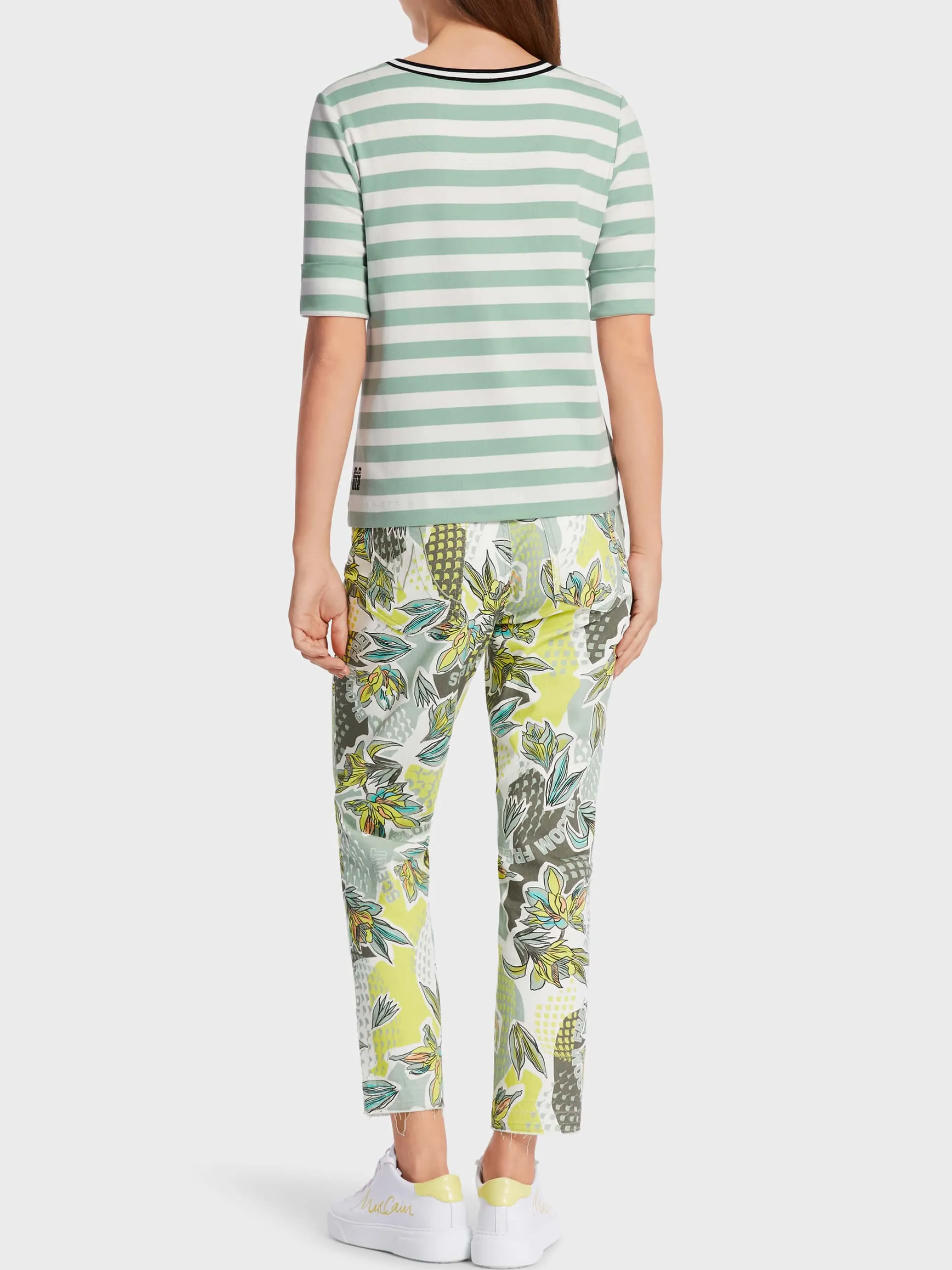 FEMININES T-SHIRT MIT STREIFEN-Marc Cain Sale