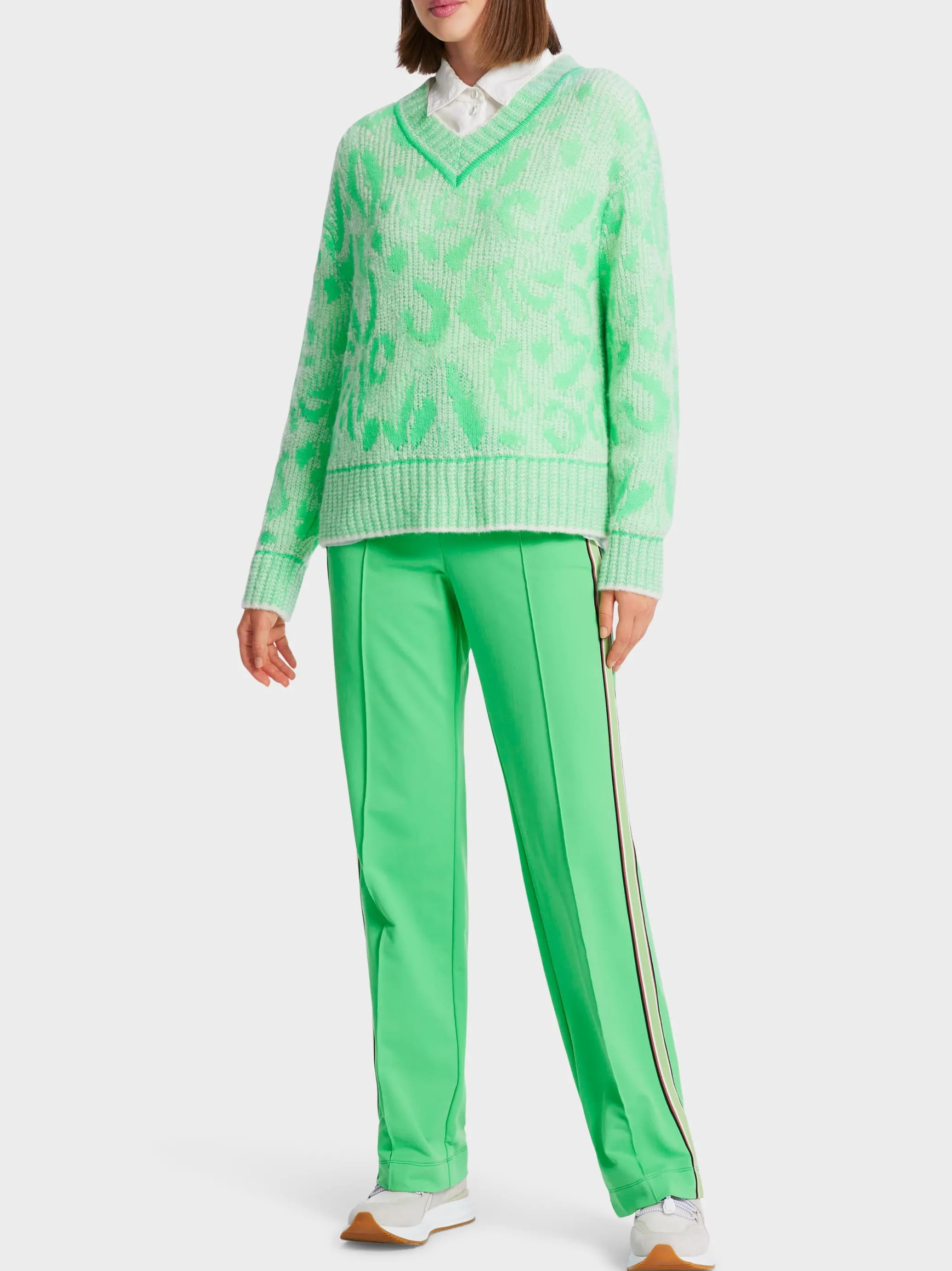 GEMUSTERTER SWEATER – KNITTED IN GERMANY-Marc Cain Clearance
