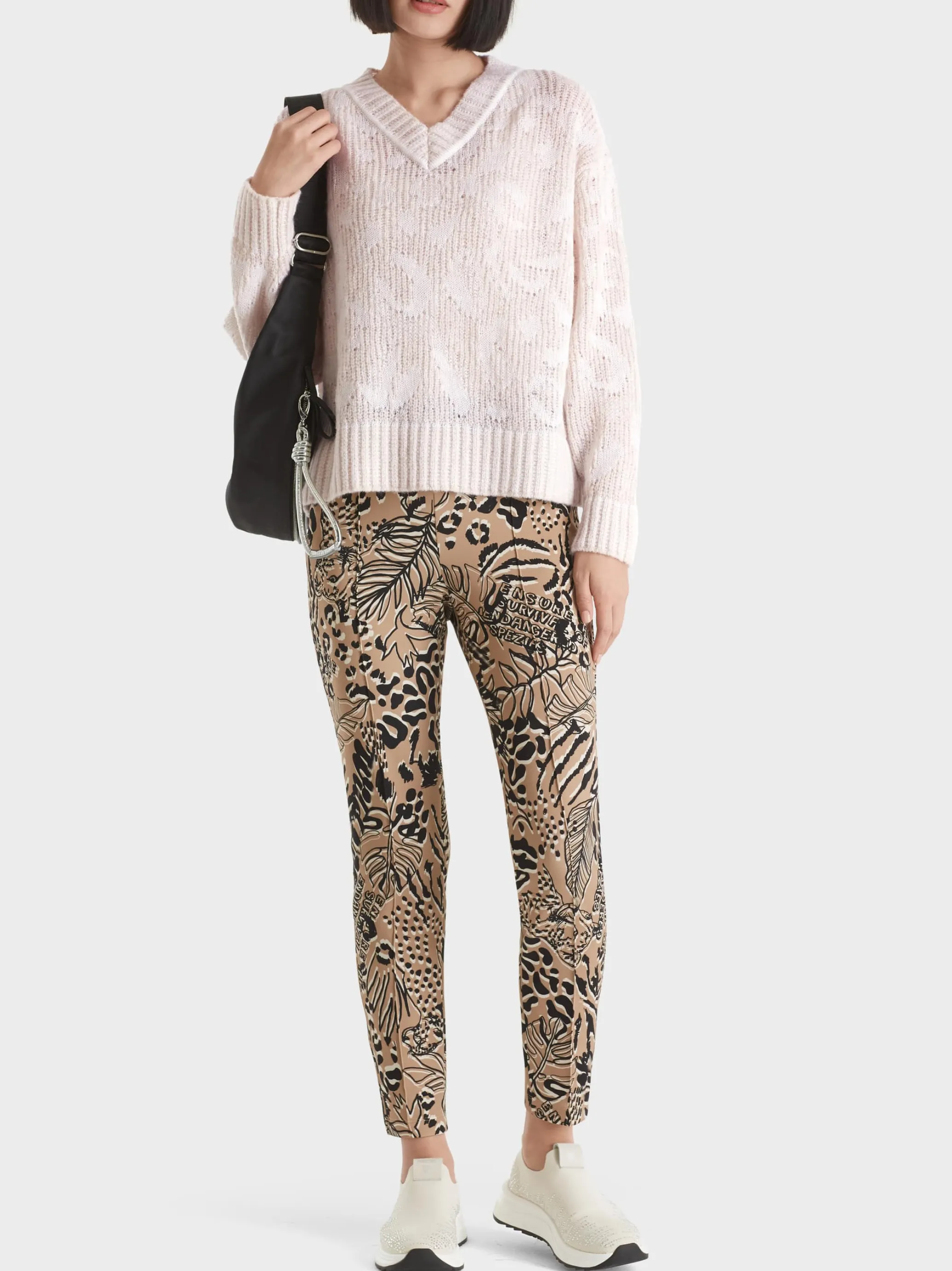 GEMUSTERTER SWEATER – KNITTED IN GERMANY-Marc Cain Shop
