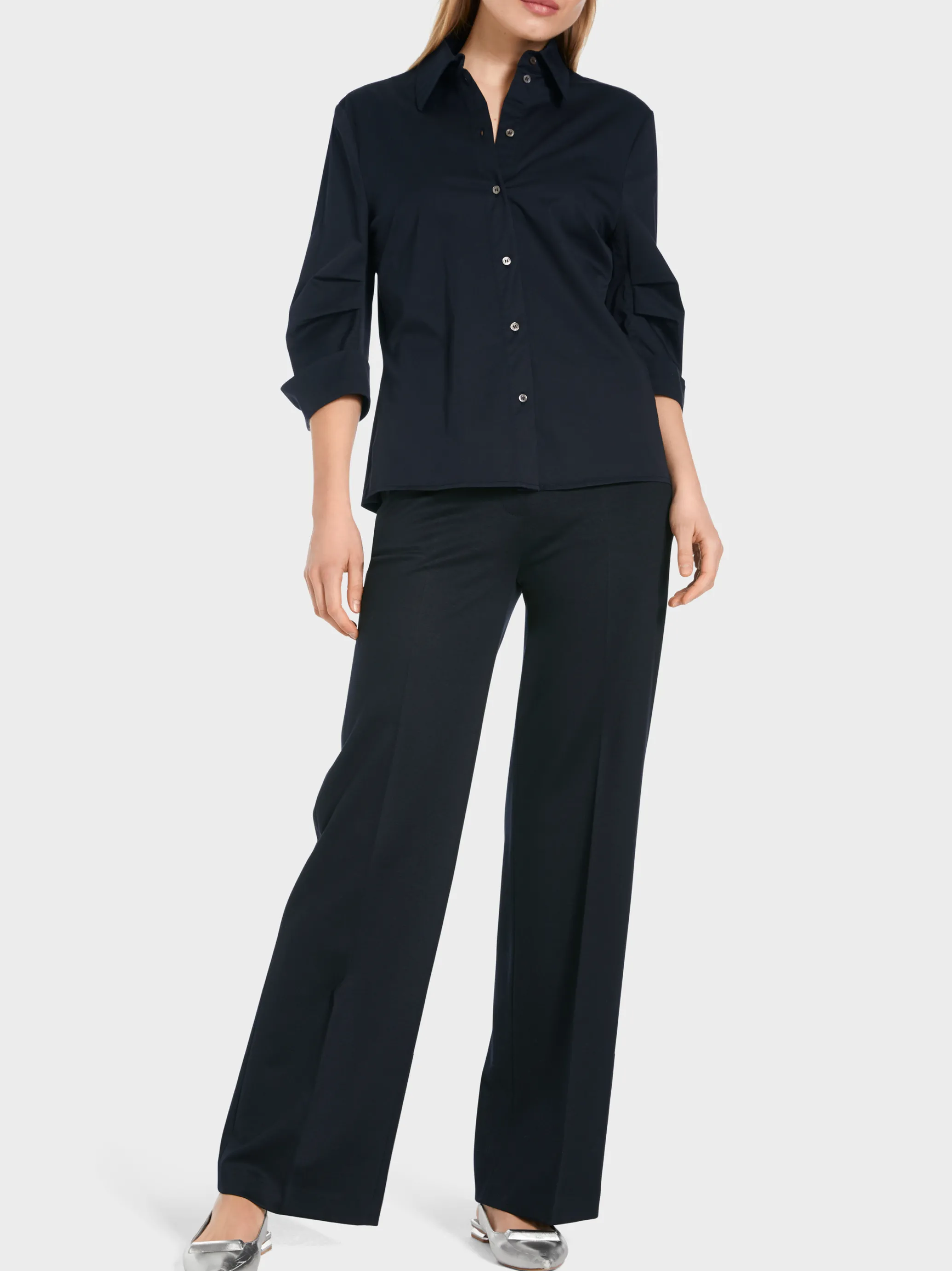 HEMDBLUSE MIT EFFEKTVOLLER ÄRMELLÖSUNG-Marc Cain Discount