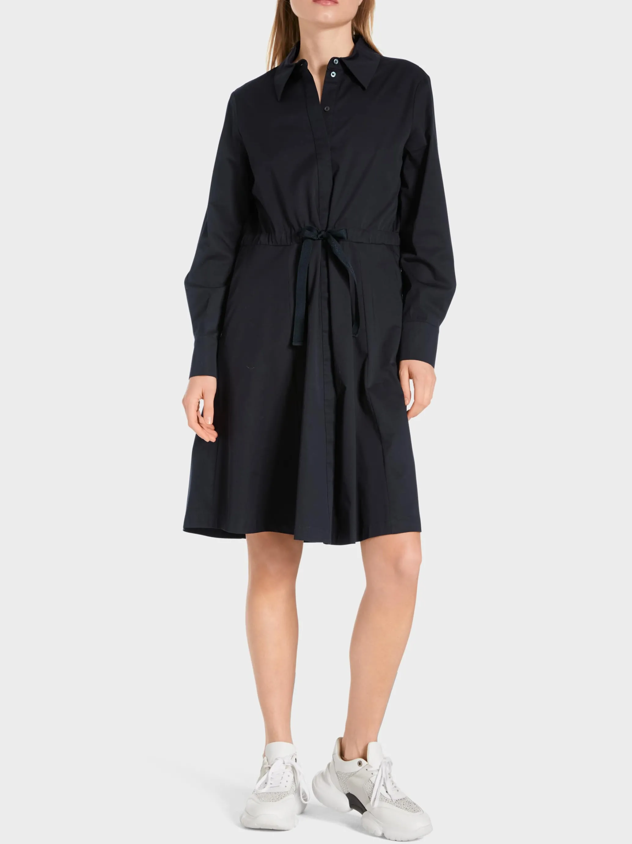 HEMDBLUSENKLEID MIT STOFFGÜRTEL-Marc Cain Hot