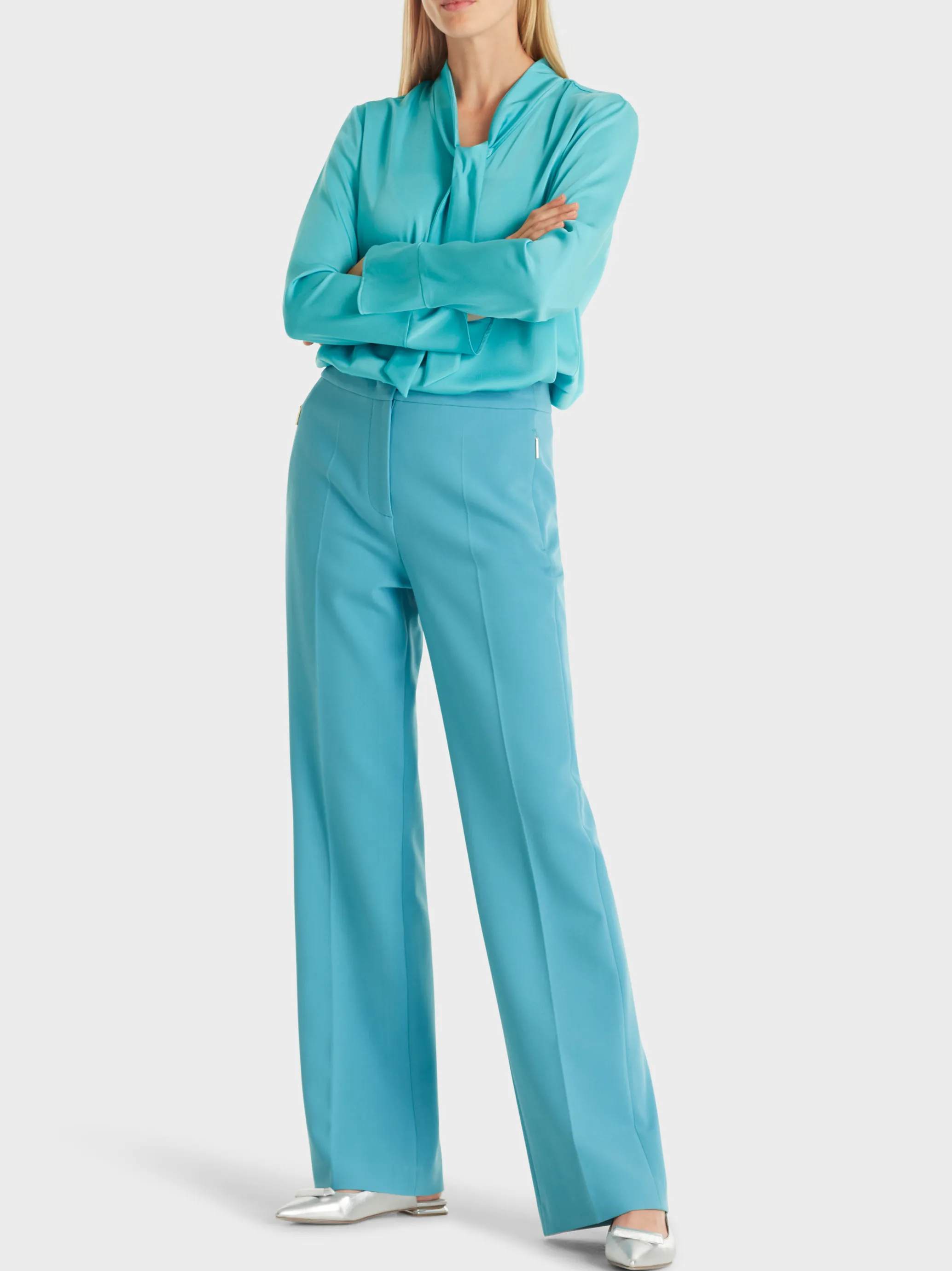 HOSE FAID MIT FLARED LEG-Marc Cain Fashion