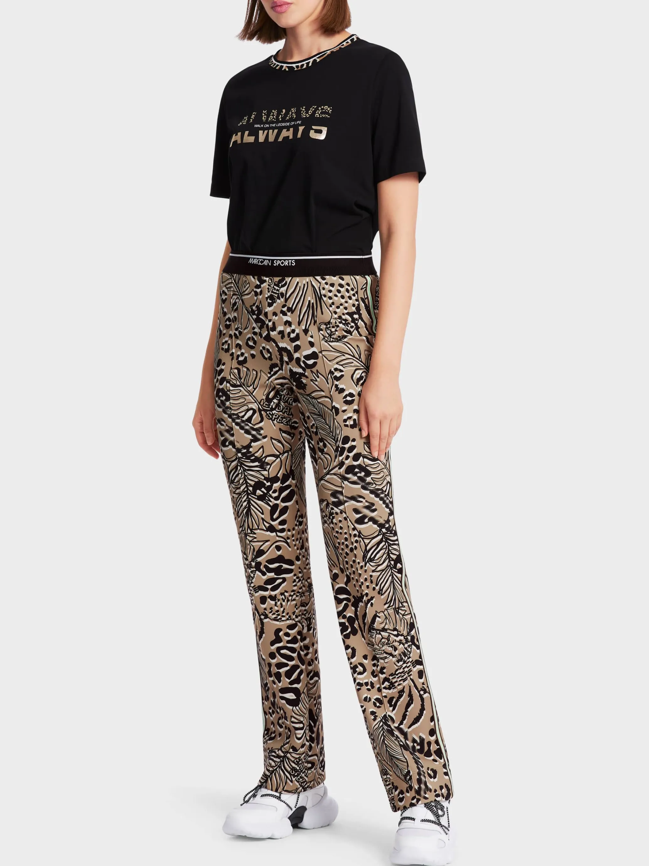 HOSE FOSHAN MIT ALLOVERPRINT-Marc Cain Sale