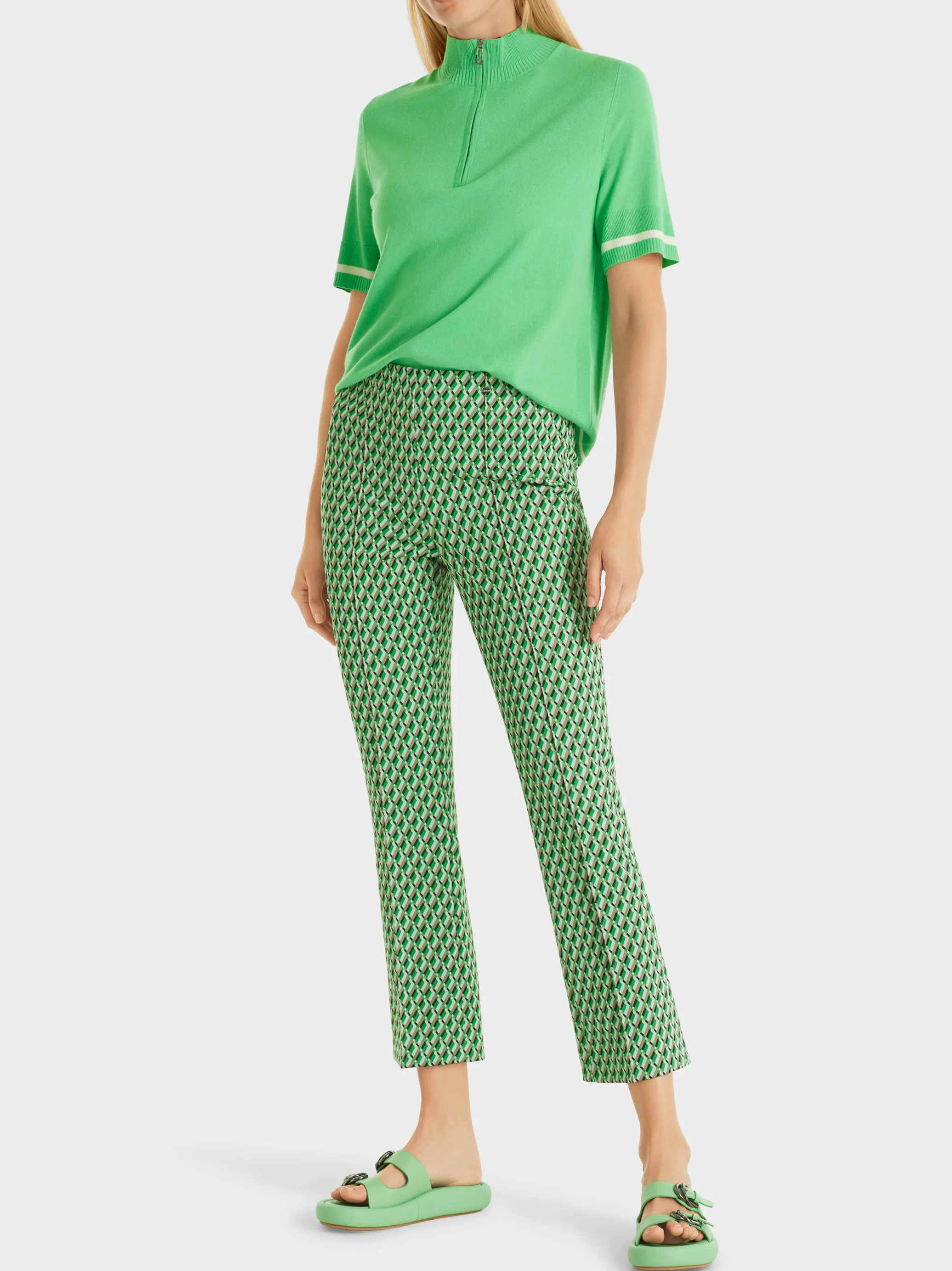 HOSE FREDERICA MIT ALLOVERDESSIN-Marc Cain Hot