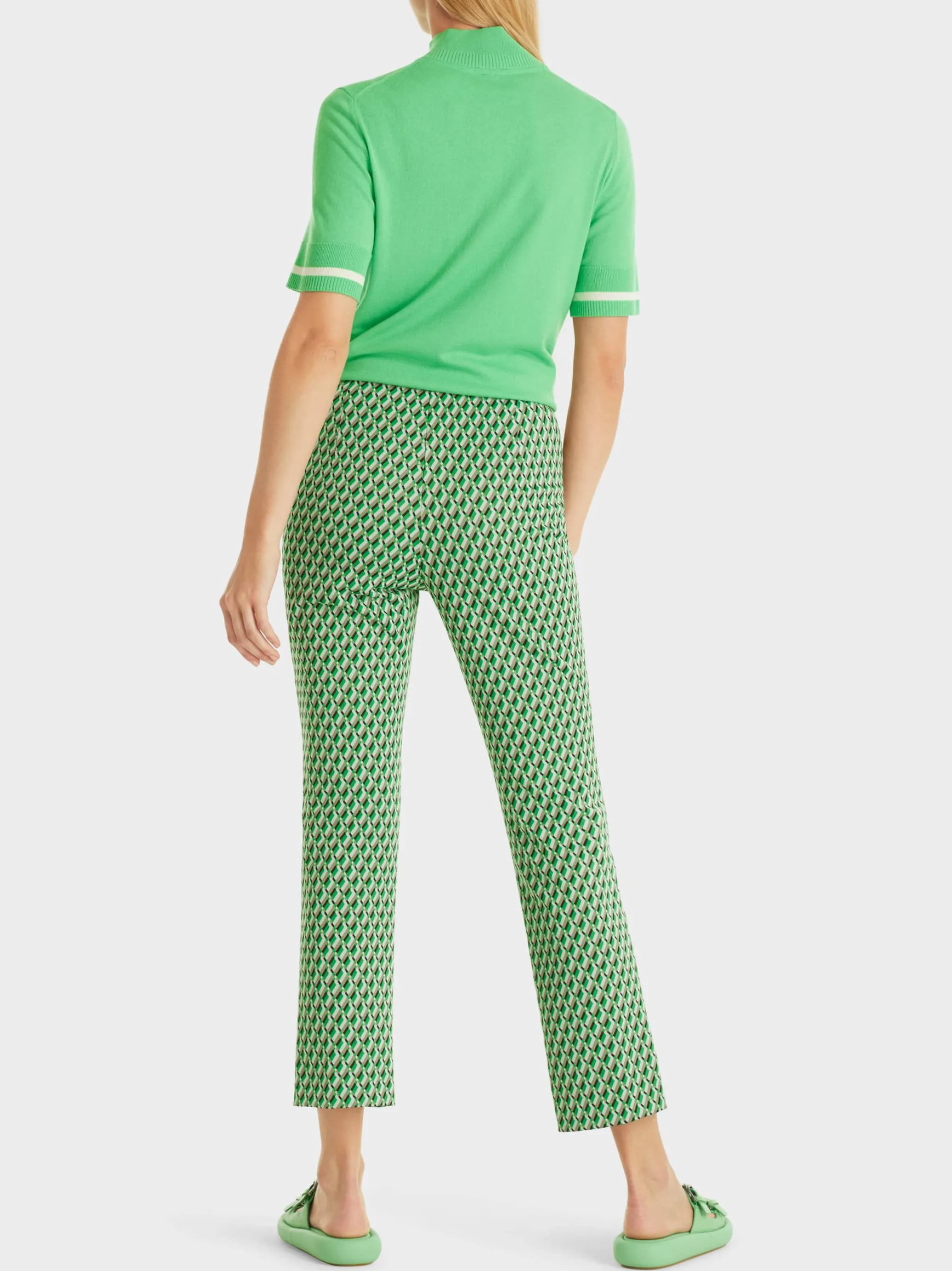 HOSE FREDERICA MIT ALLOVERDESSIN-Marc Cain Hot