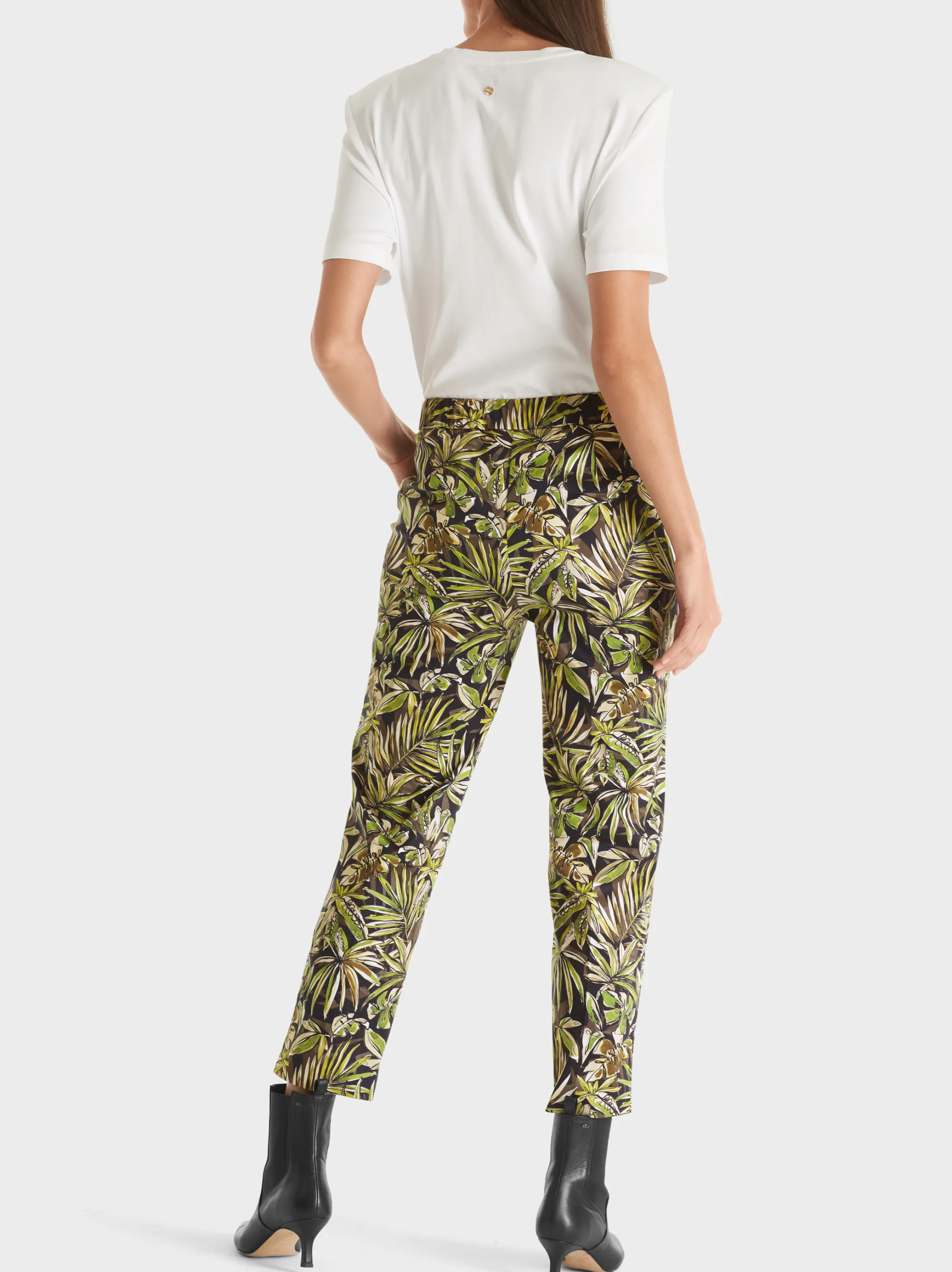 HOSE FUSHUN MIT FLORALEM PRINT-Marc Cain Flash Sale
