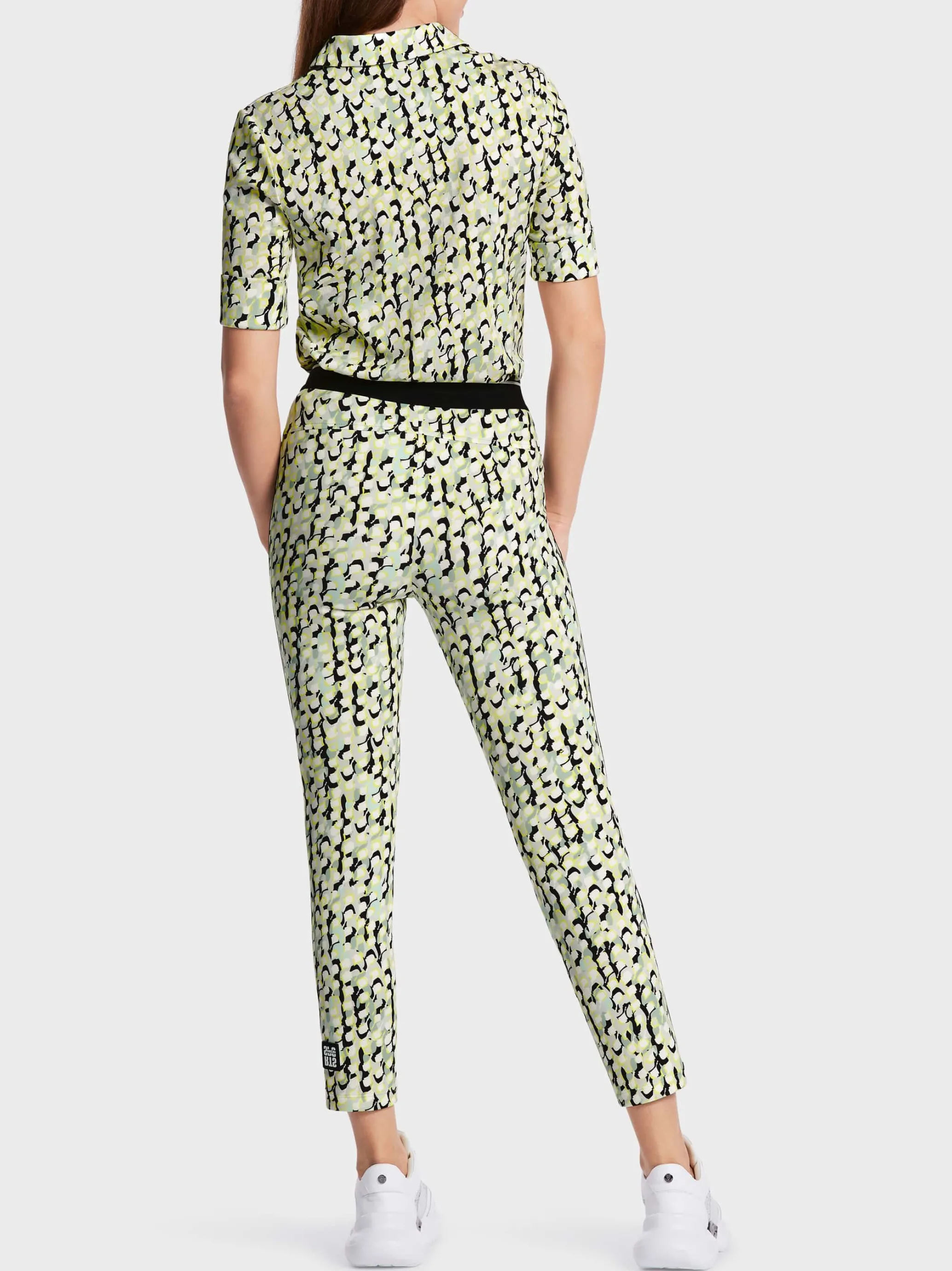 HOSE SOFIA – MIT ALLOVERPRINT UND GALON-Marc Cain New
