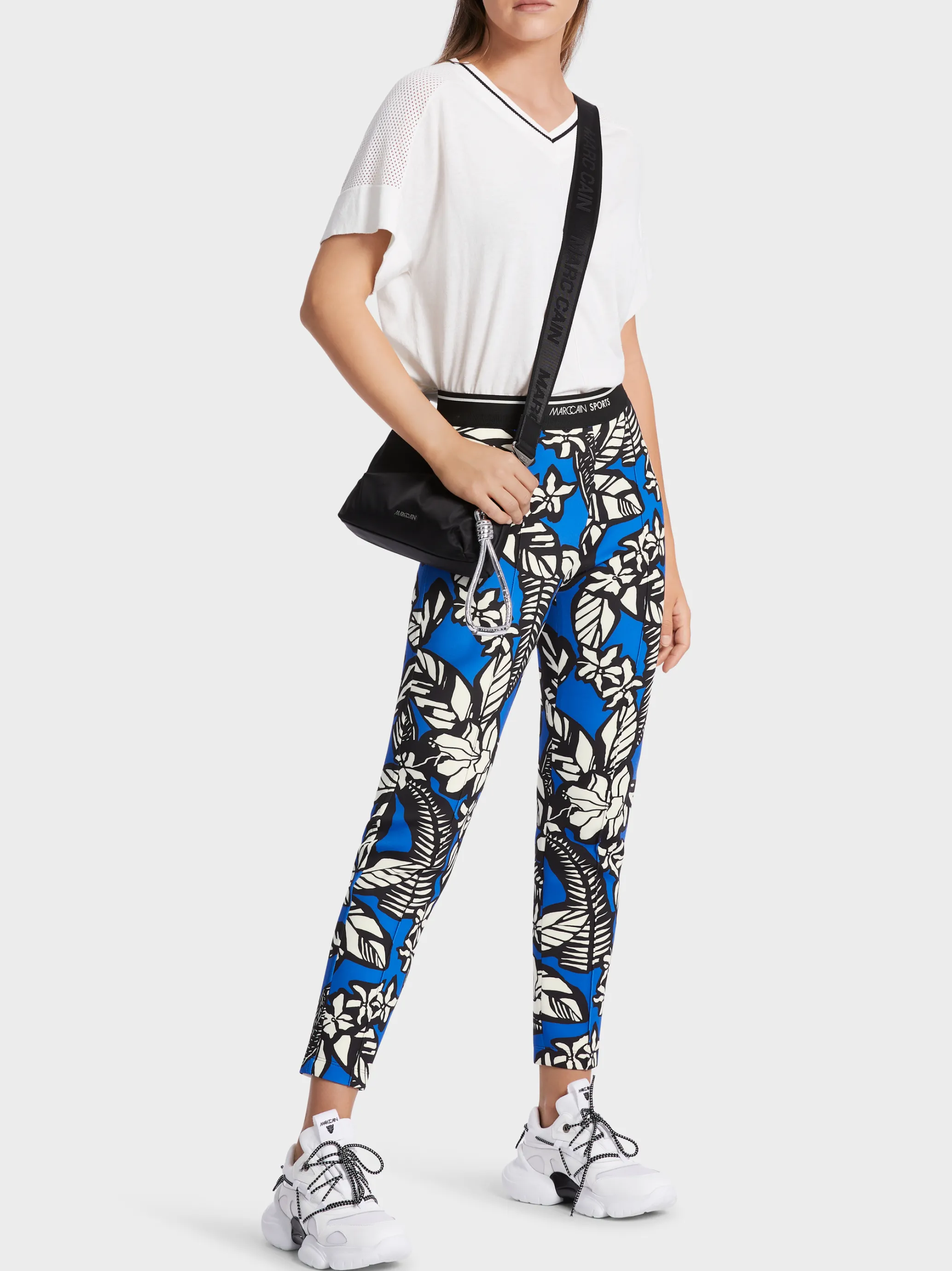HOSE SOFIA - MIT FLORALEM OVERPRINT-Marc Cain Online