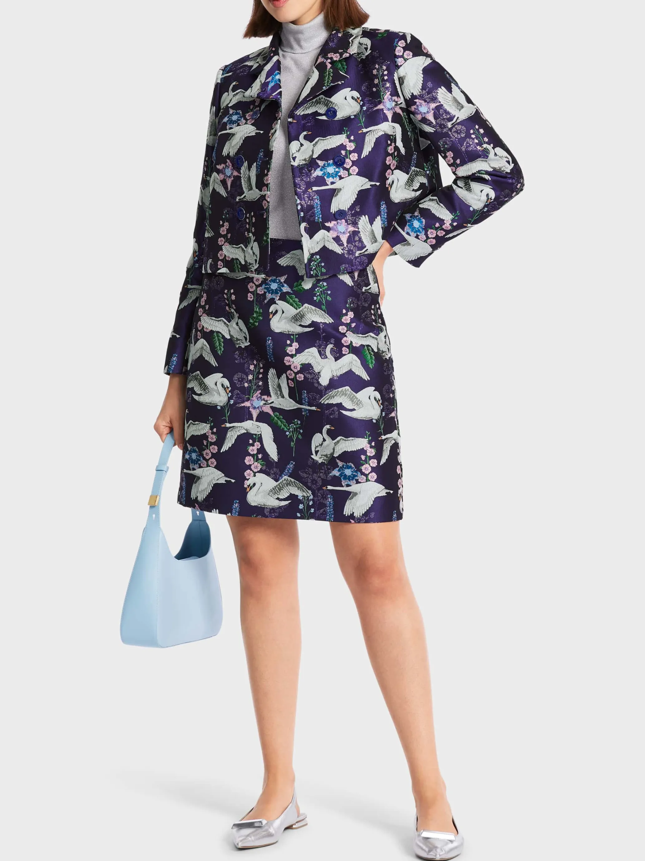 JACKE MIT SCHWANEN-PRINT-Marc Cain Cheap