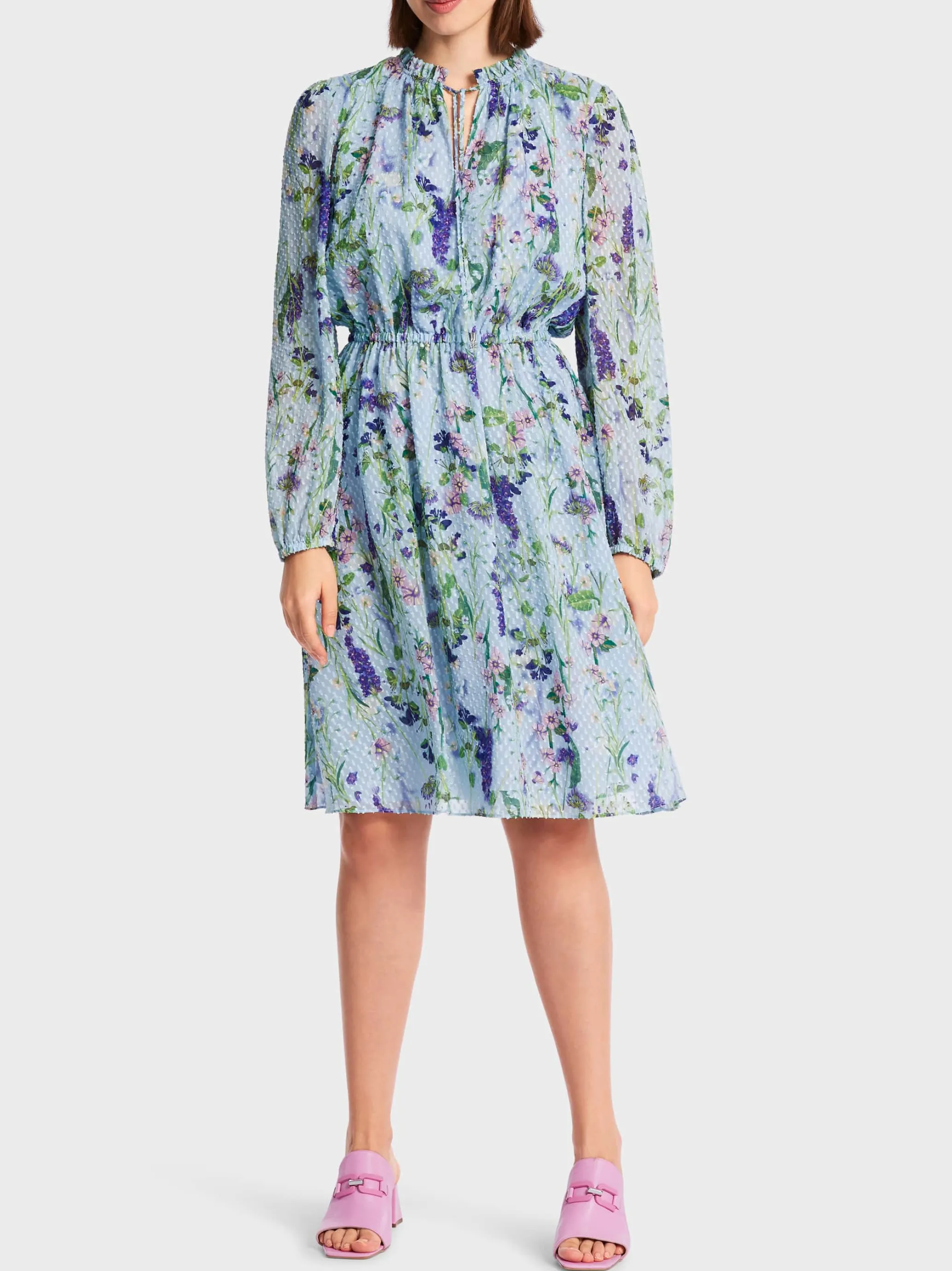 KLEID IM FLORALEN ALLOVER-PRINT-Marc Cain Online