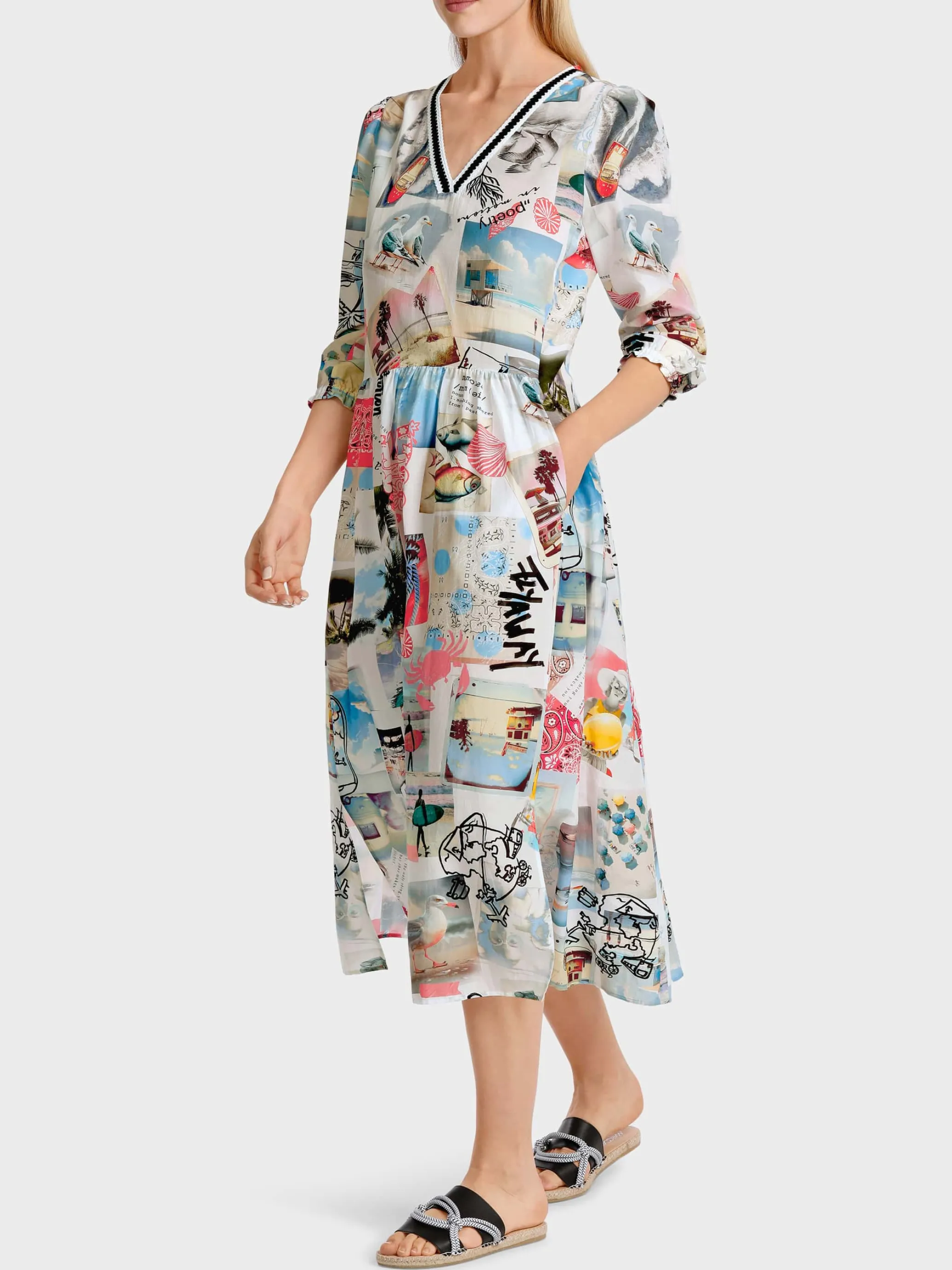 KLEID MIT MEMORIESPRINT-Marc Cain Hot