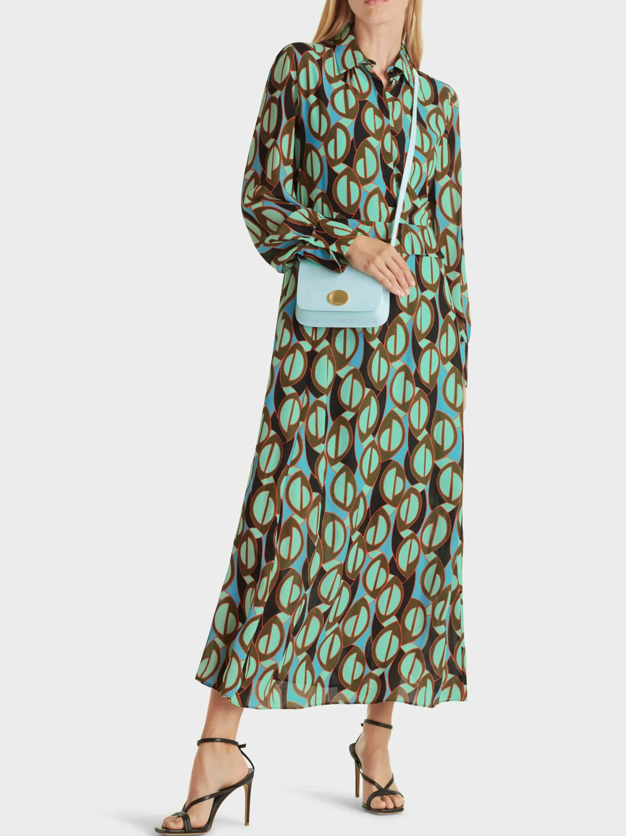 KLEID MIT TAILLENVOLANT-Marc Cain Online