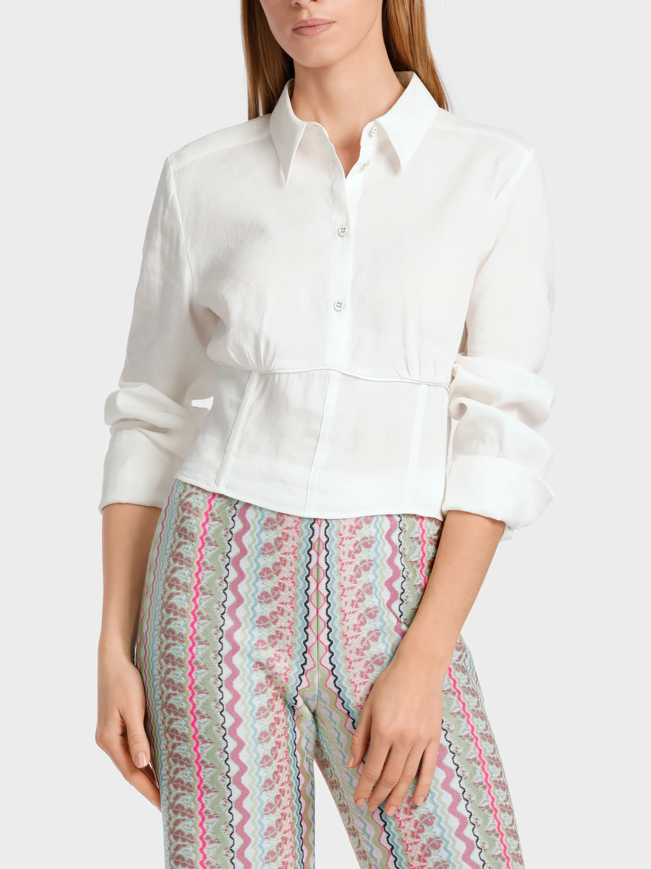 KURZE BLUSE IM 30IES-VINTAGE-STYLE-Marc Cain Best