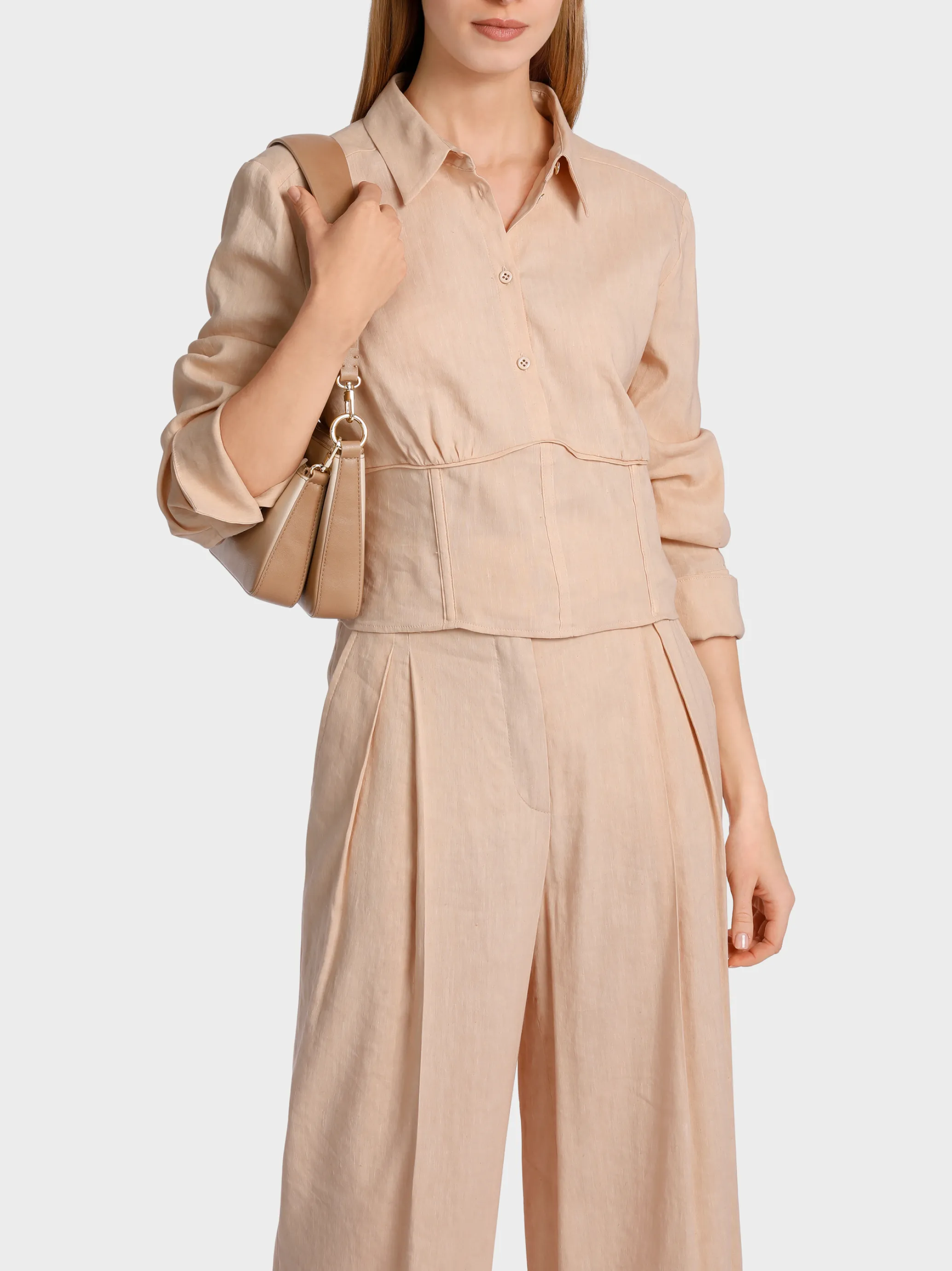 KURZE BLUSE IM 30IES-VINTAGE-STYLE-Marc Cain Outlet