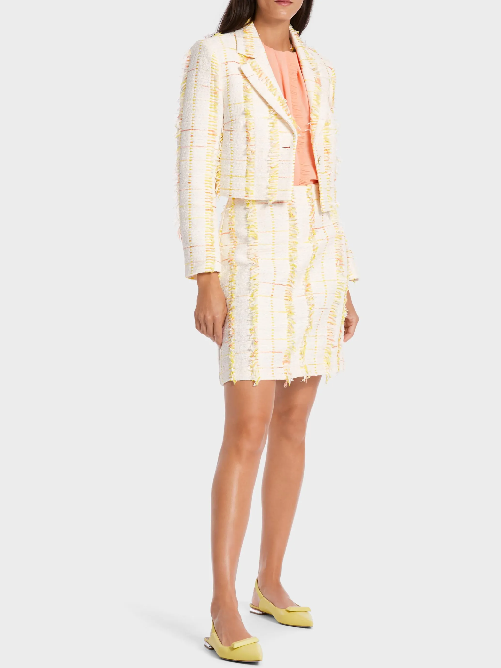 KURZER BLAZER MIT GESTEPPTEN KANTEN-Marc Cain Flash Sale