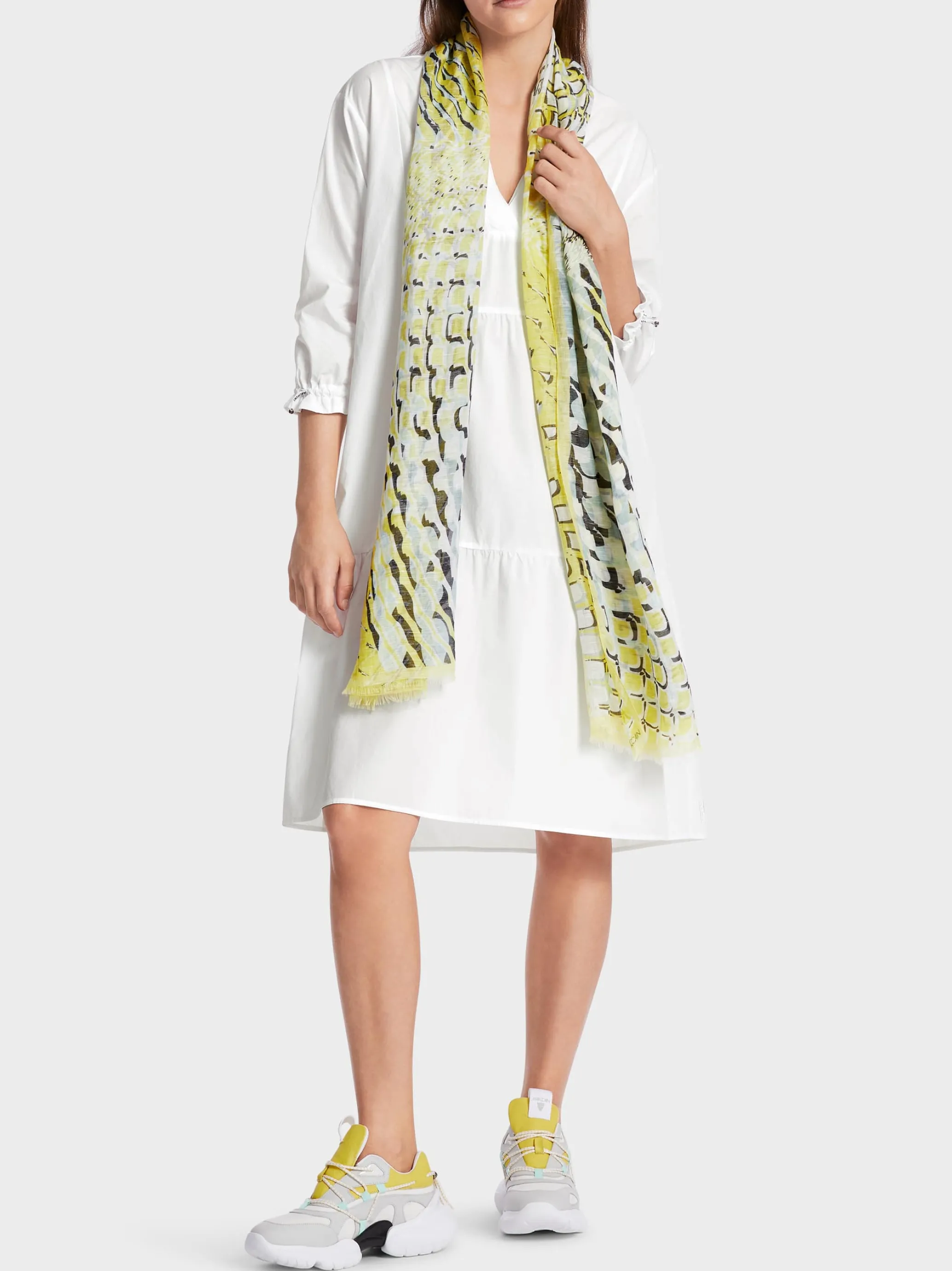 KURZES STUFENKLEID "RETHINK TOGETHER"-Marc Cain Sale