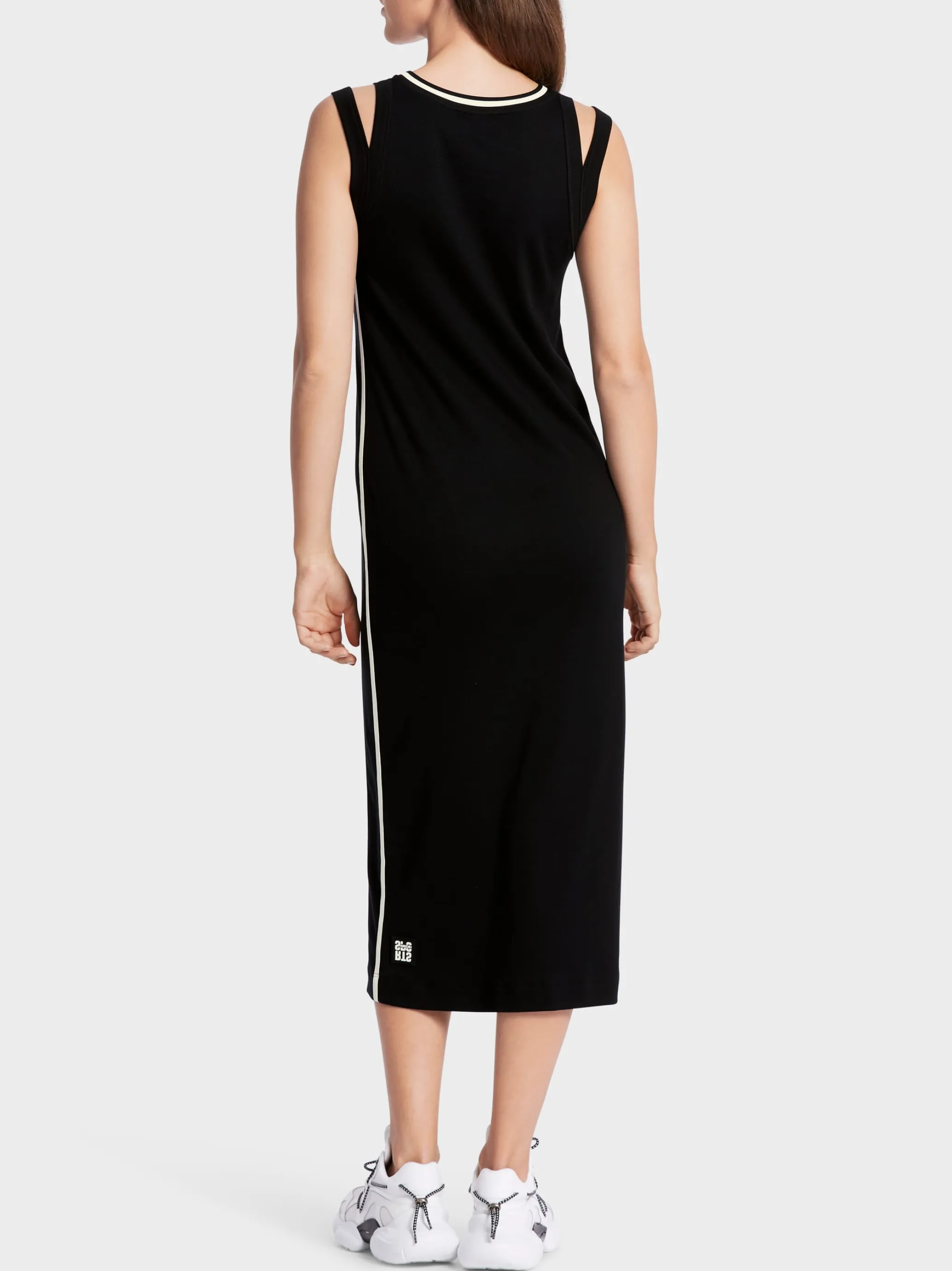 LANGES KLEID AUS BAUMWOLLRIPP-Marc Cain Discount