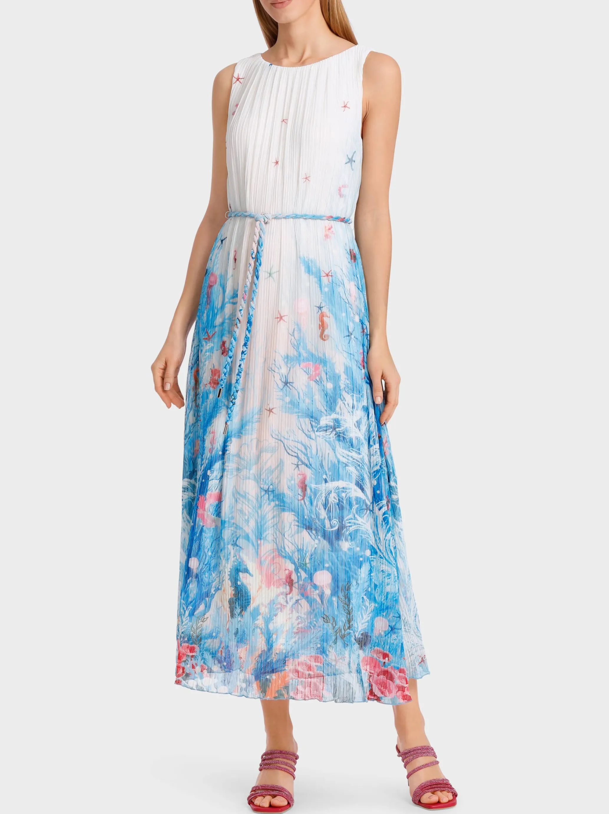 LANGES KLEID IM UNTERWASSERDESSIN-Marc Cain Best Sale