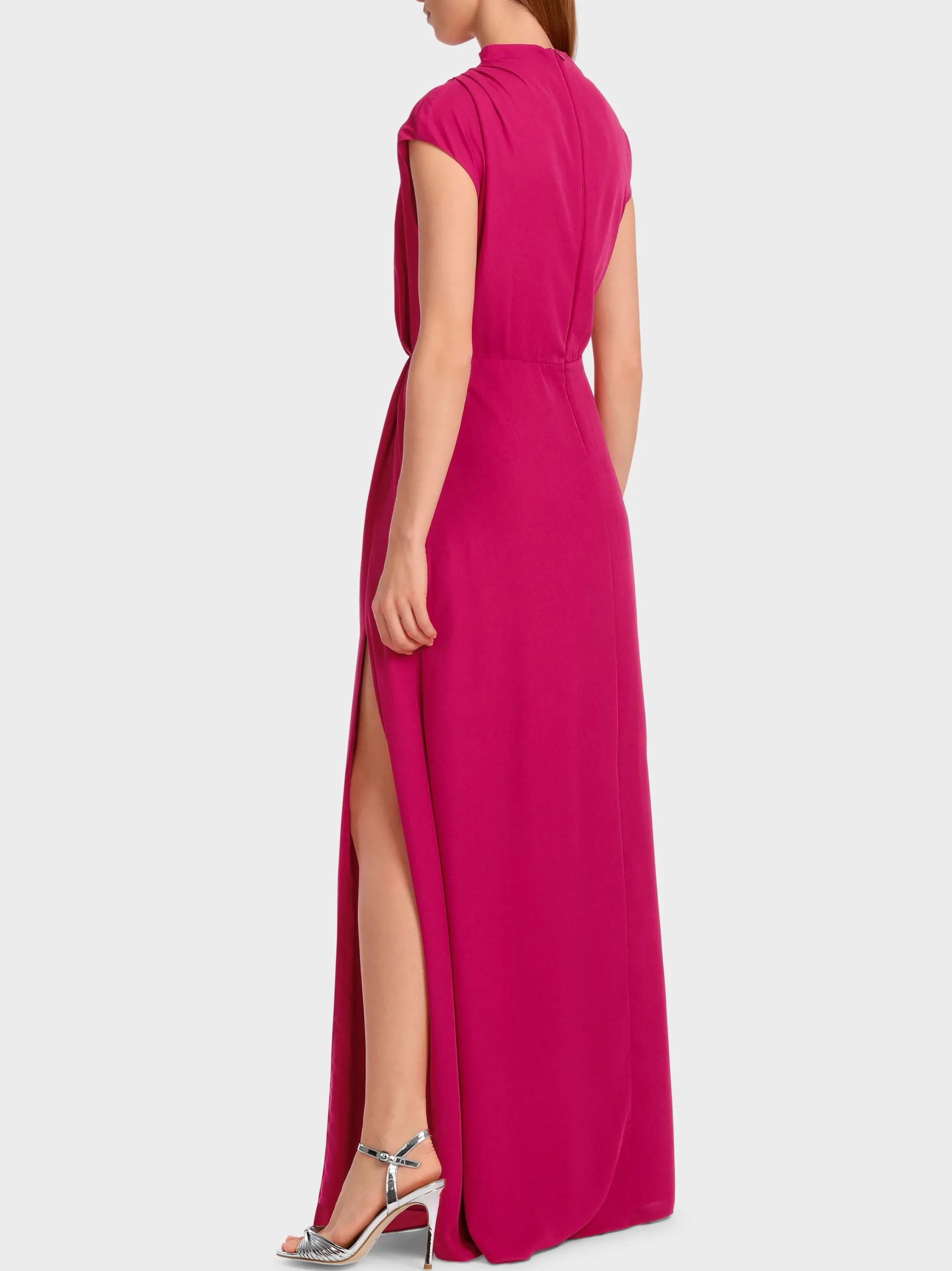 LANGES KLEID MIT FALTENEINSATZ-Marc Cain Store