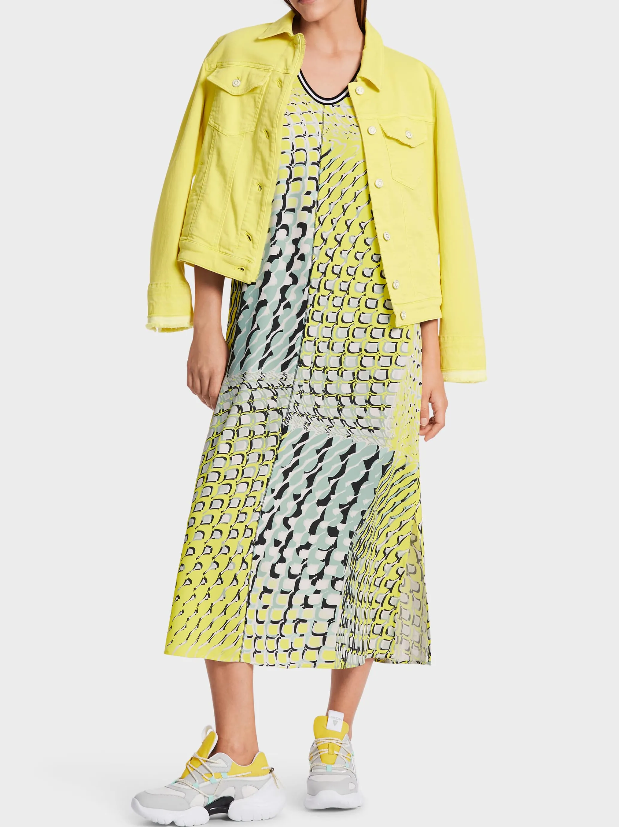 LANGES, ÄRMELLOSES KLEID IN A-LINIE-Marc Cain Discount