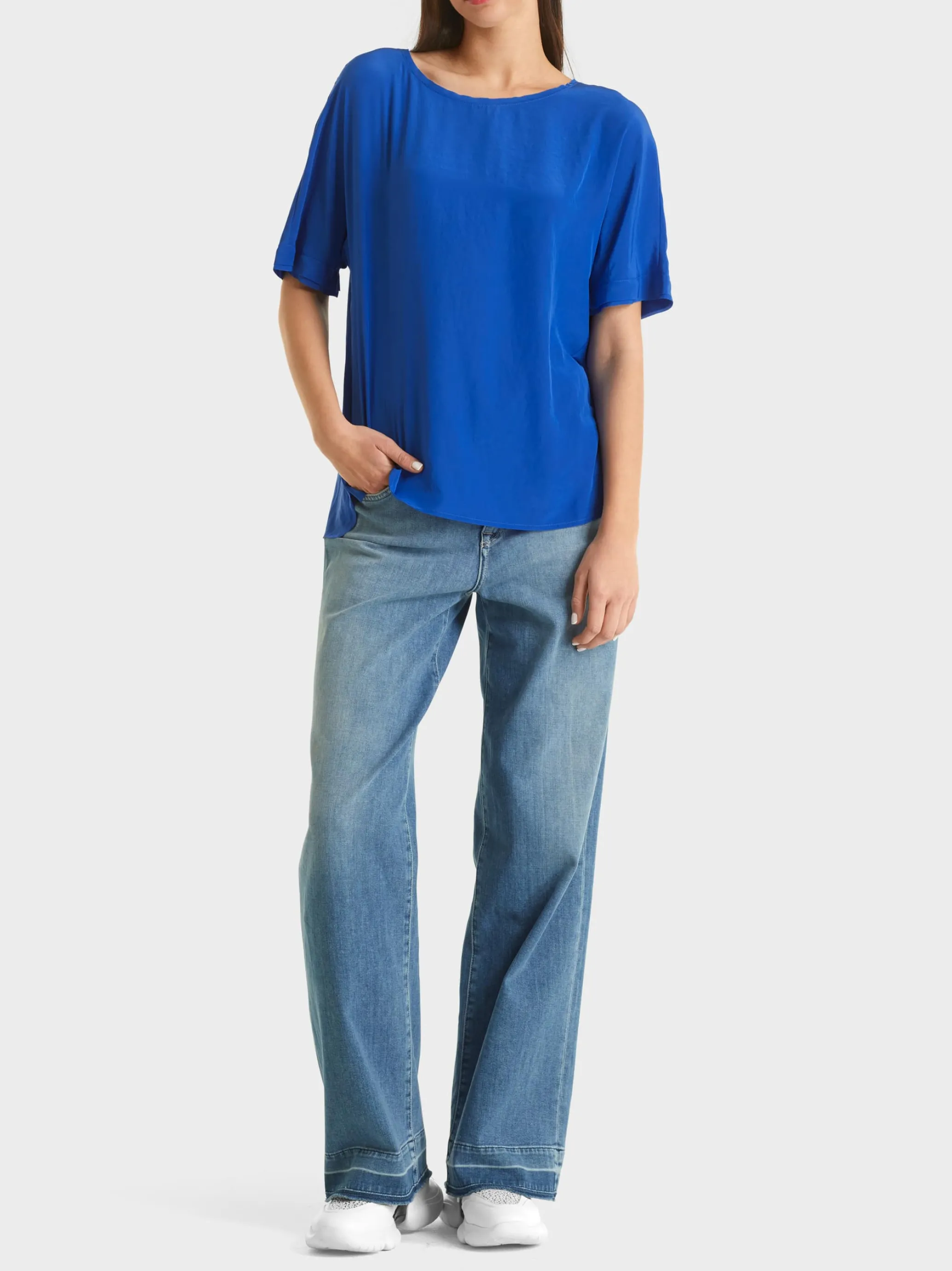 LEICHTE BLUSE MIT KIMONO-ÄRMEL-Marc Cain Online