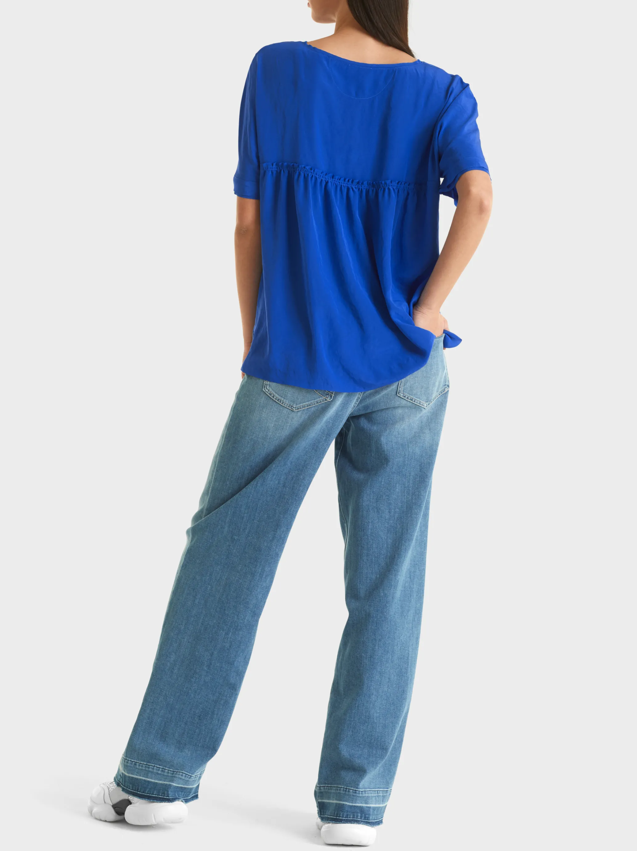 LEICHTE BLUSE MIT KIMONO-ÄRMEL-Marc Cain Online
