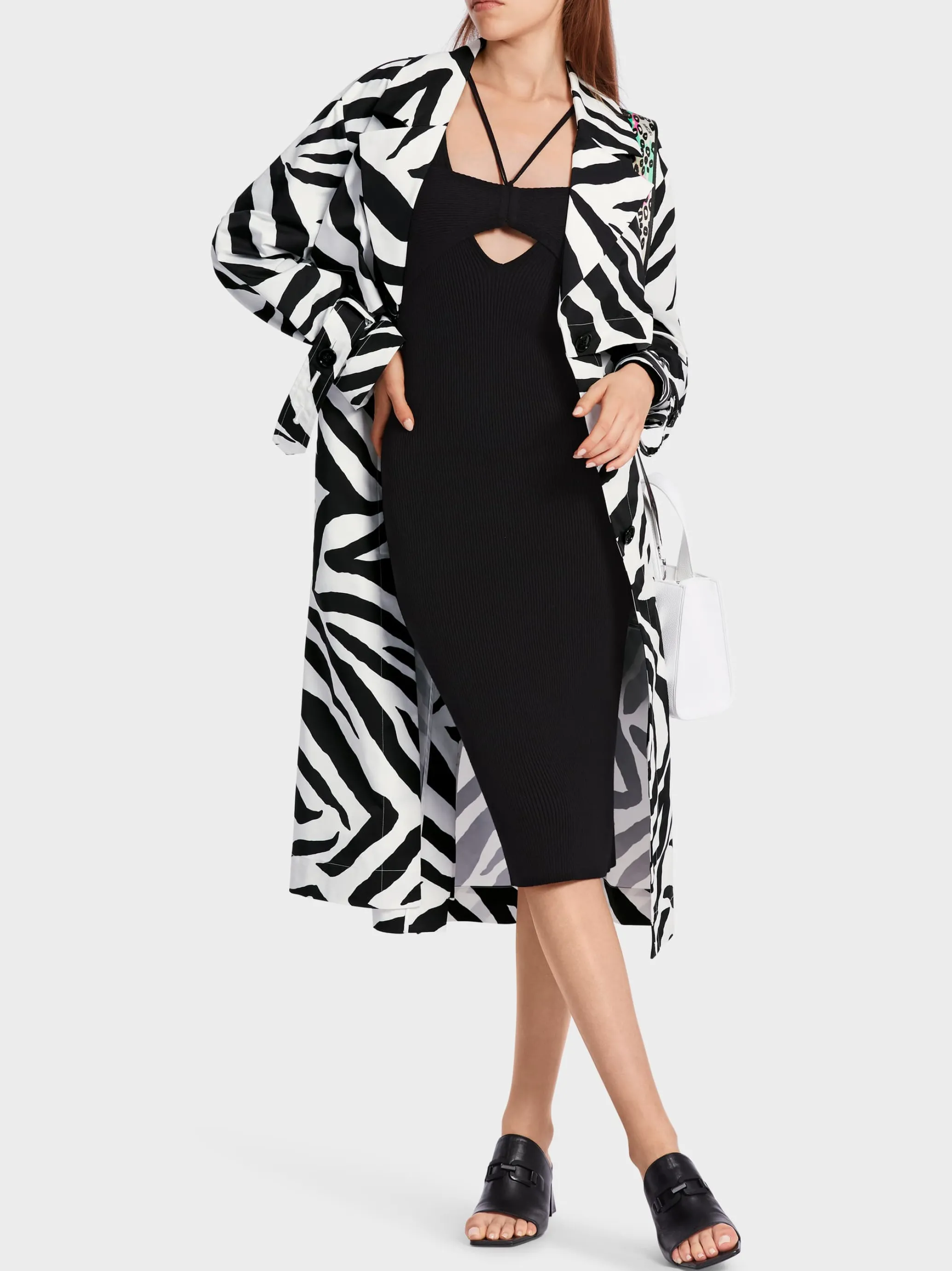 MANTEL MIT ZEBRA-PRINT-Marc Cain Online
