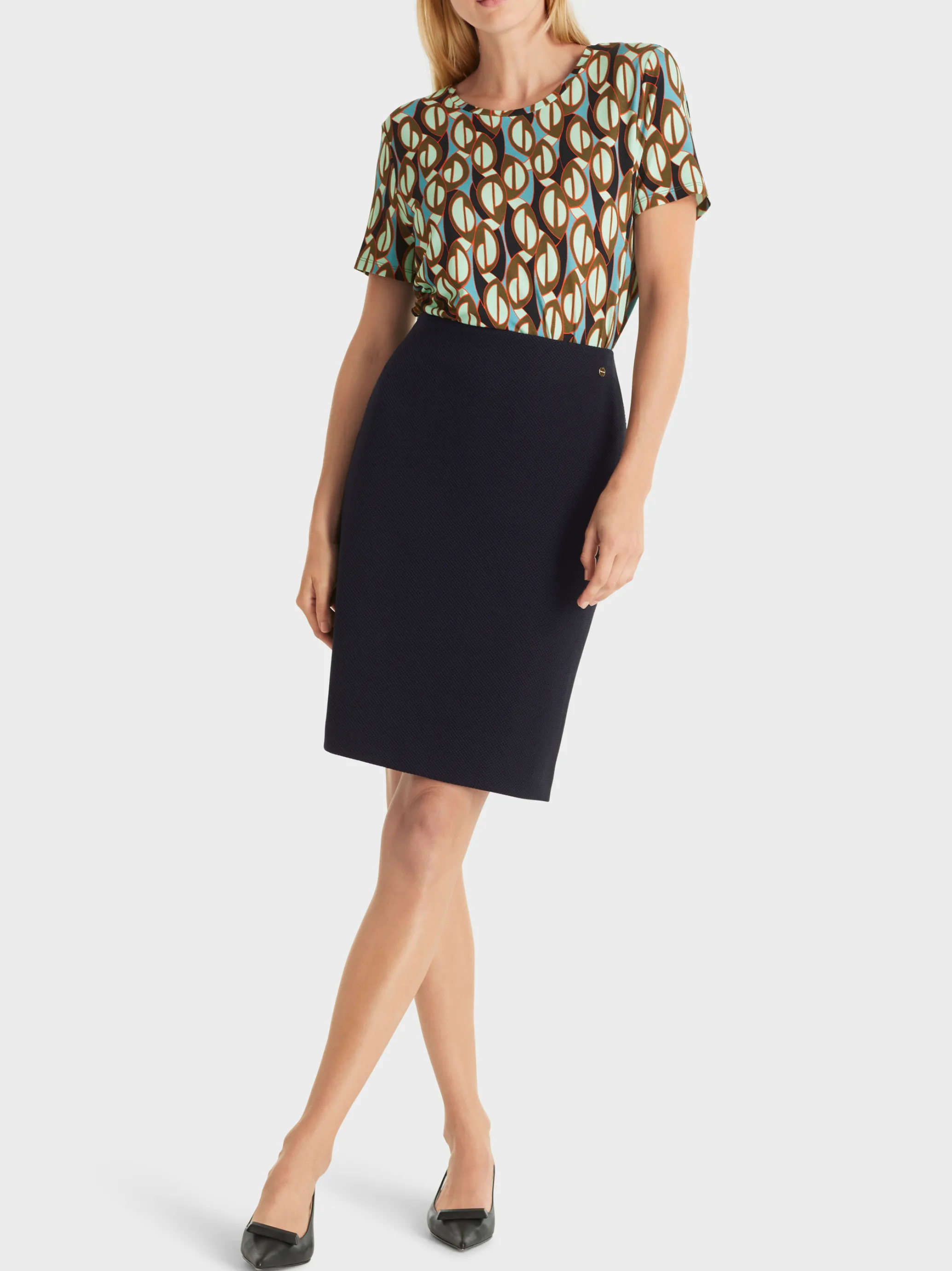 MINIROCK MIT COOLEM ZIPPDETAIL-Marc Cain Outlet