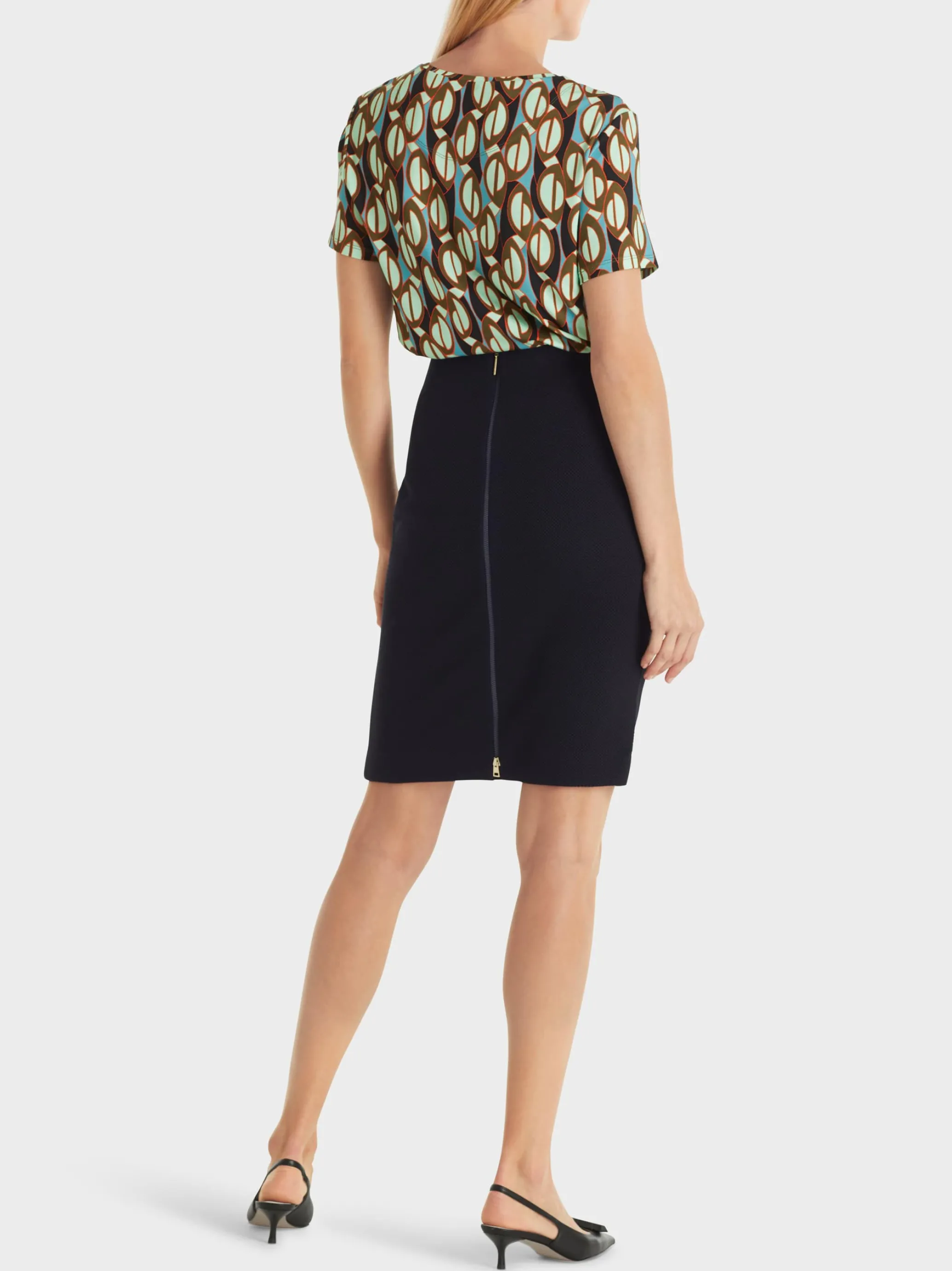 MINIROCK MIT COOLEM ZIPPDETAIL-Marc Cain Outlet