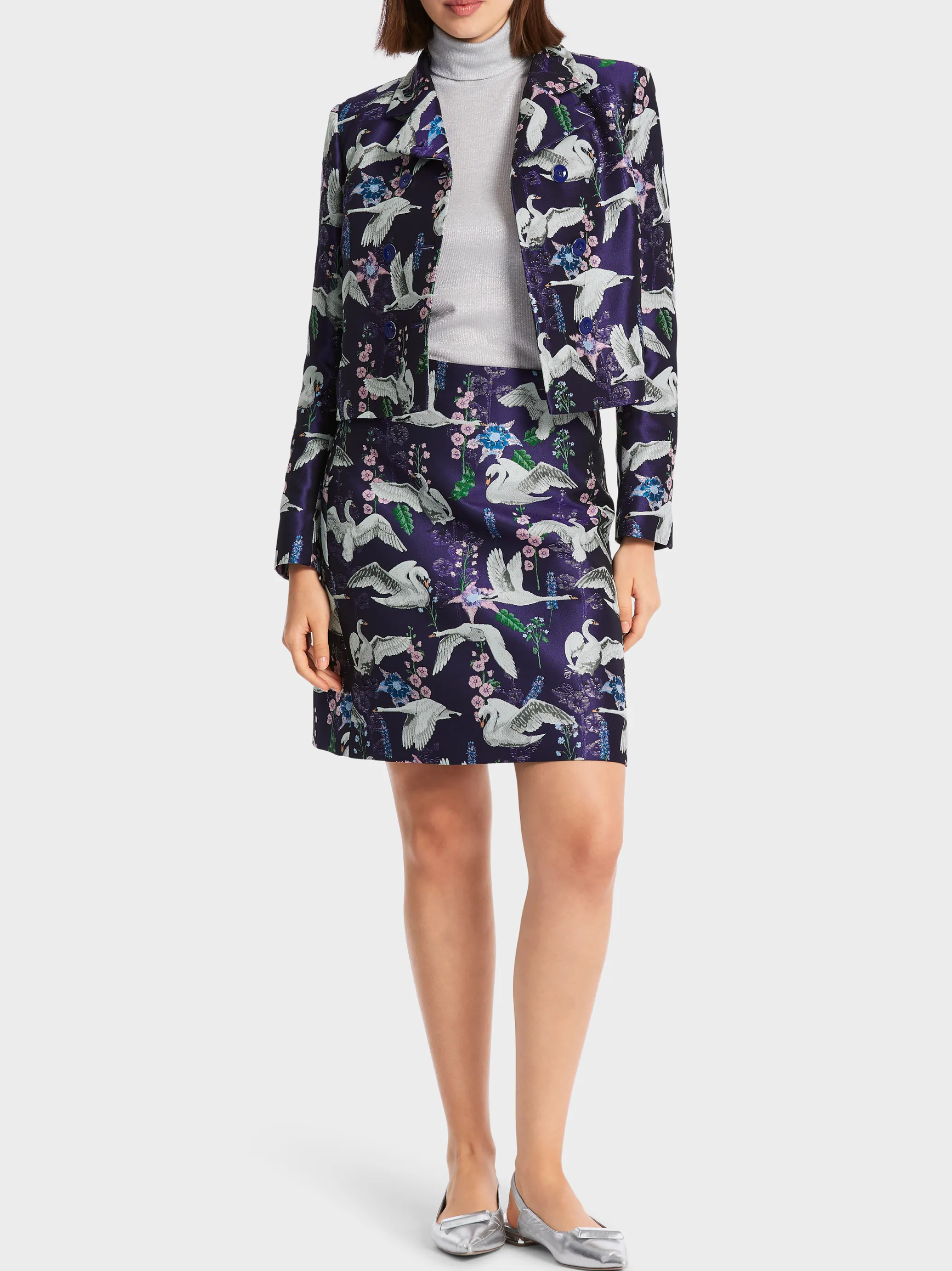 MINIROCK MIT SCHWANEN-PRINT-Marc Cain Best