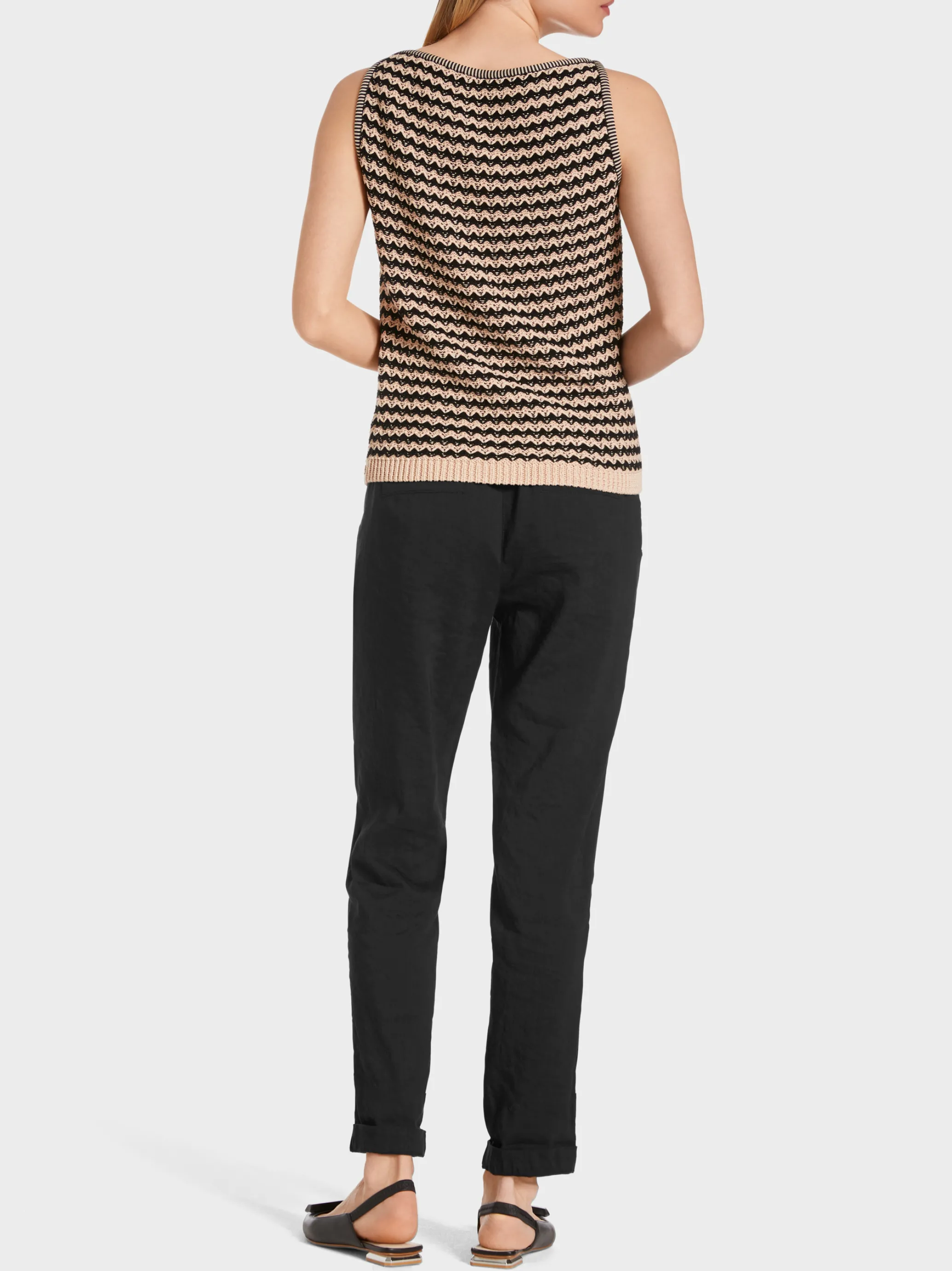 MODELL ROANNE AUS LEINEN-VISKOSE-MIX-Marc Cain Best Sale