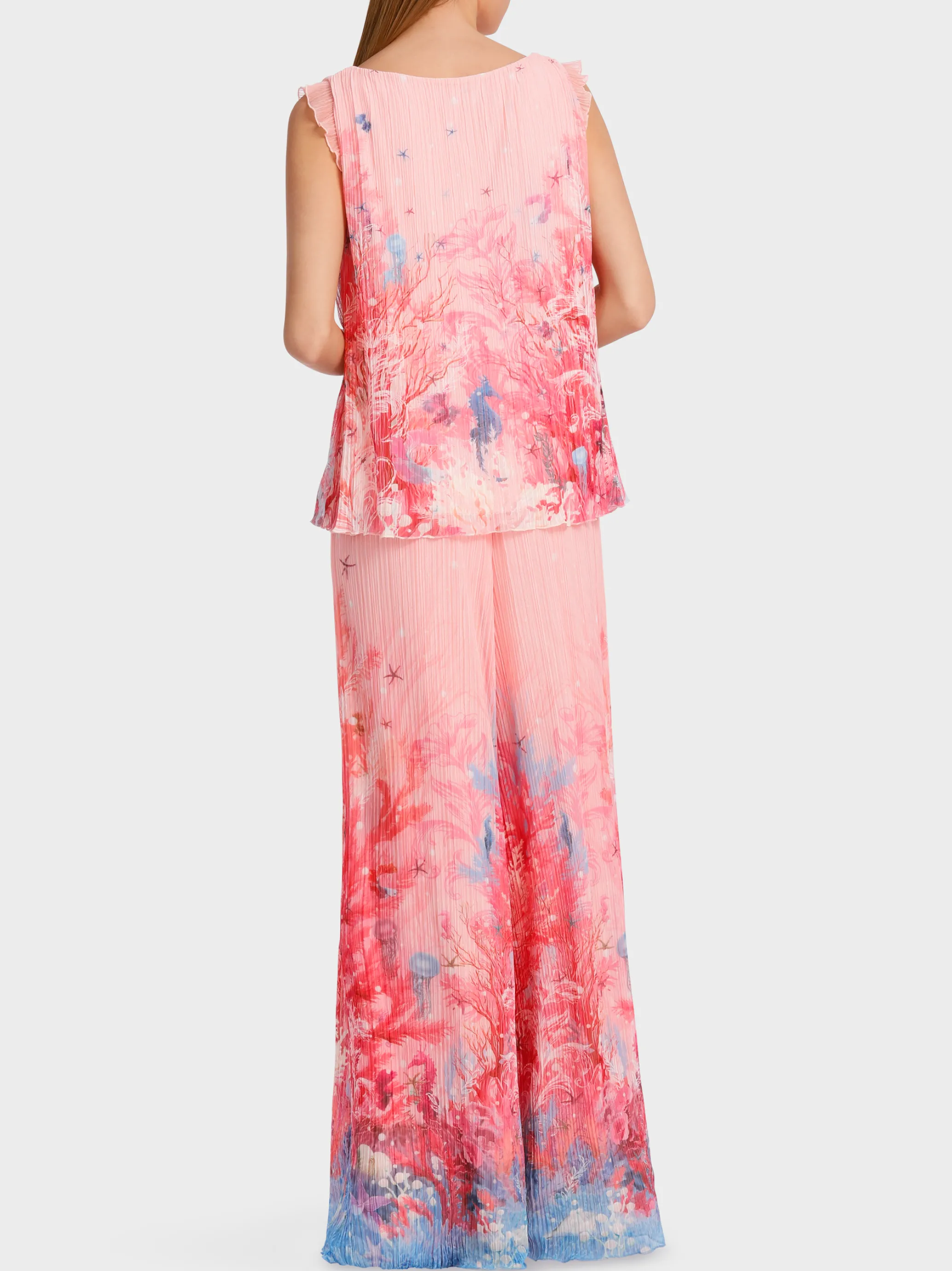 PLISSIERTES TOP MIT UNTERWASSERPRINT-Marc Cain Cheap