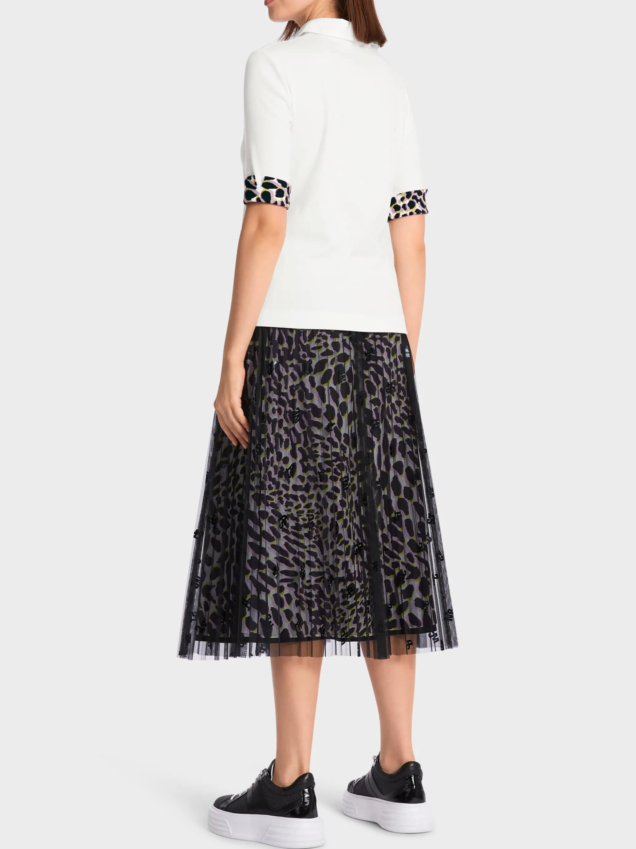 POLOSHIRT IM MATERIALMIX-Marc Cain Hot