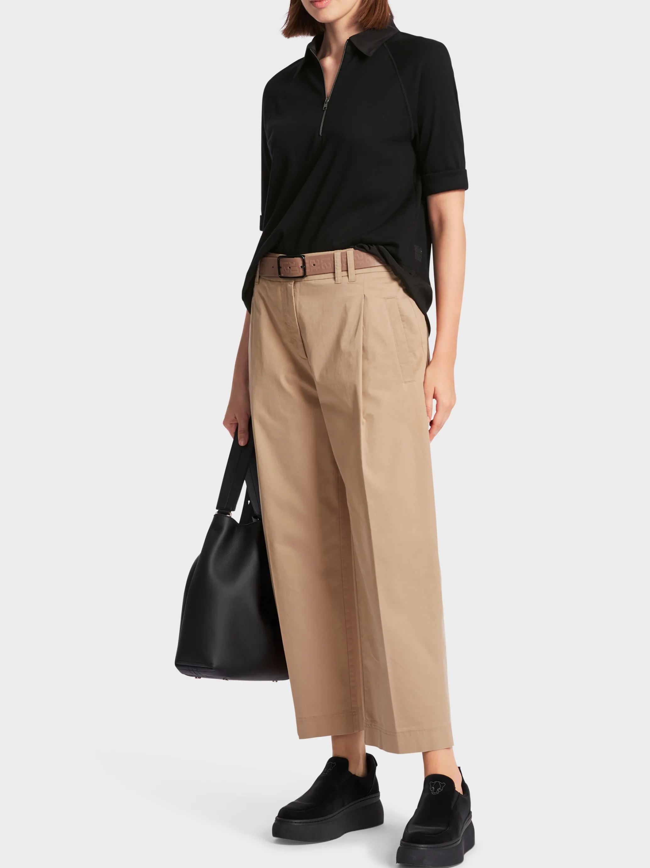 POLOSHIRT IN A-LINIE-Marc Cain Flash Sale